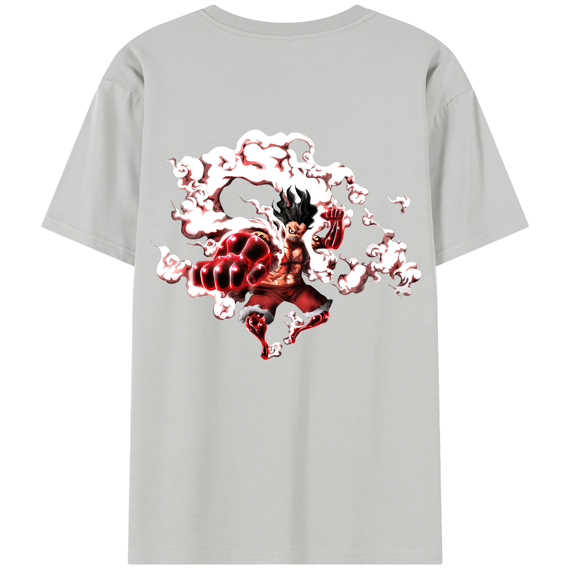 ワンピース モンキー・D・ルフィ ONE PIECE Monkey D. Luffy 綿100％半袖Tシャツ（背面プリント）