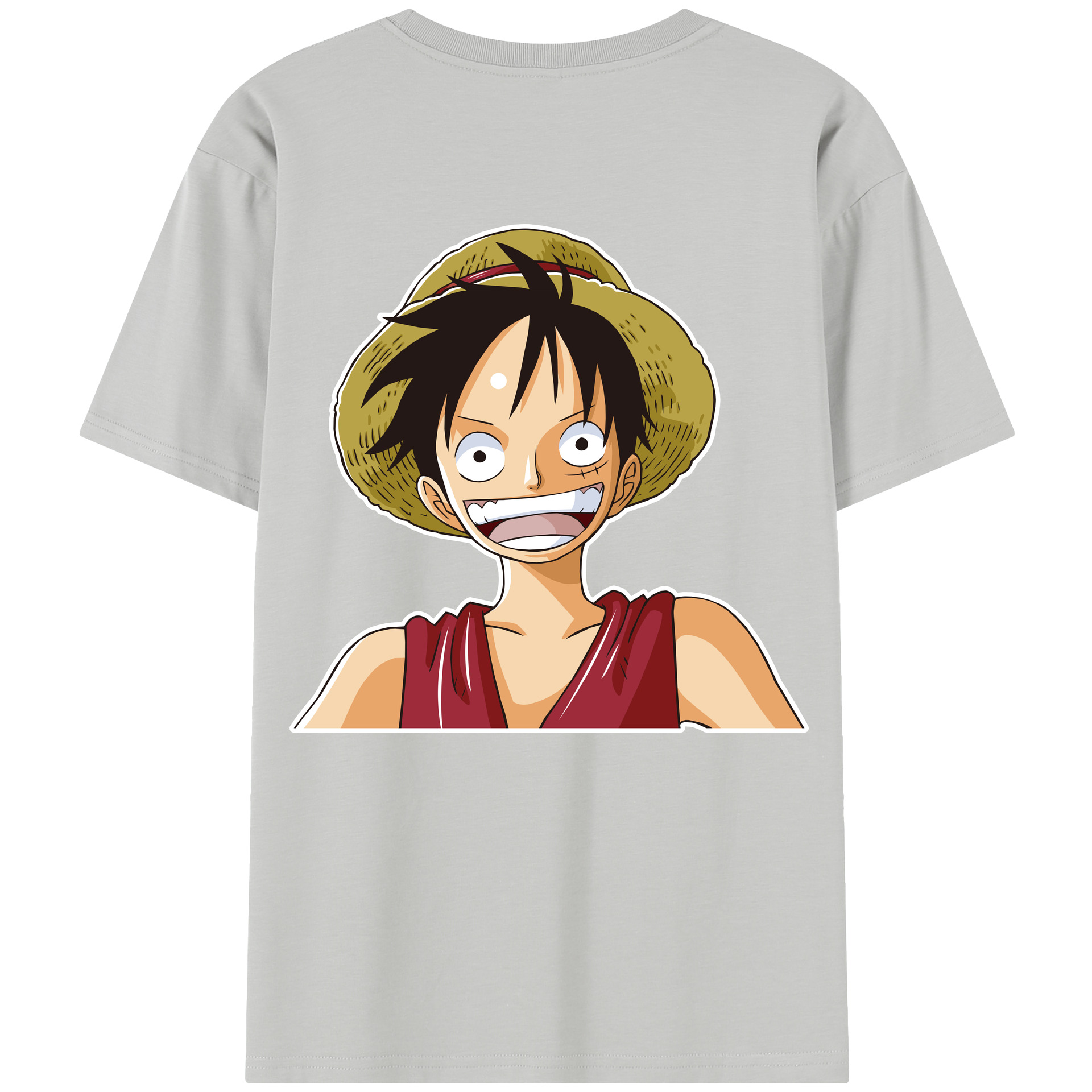 ワンピース モンキー・D・ルフィ ONE PIECE Monkey D. Luffy 綿100％半袖Tシャツ（背面プリント）