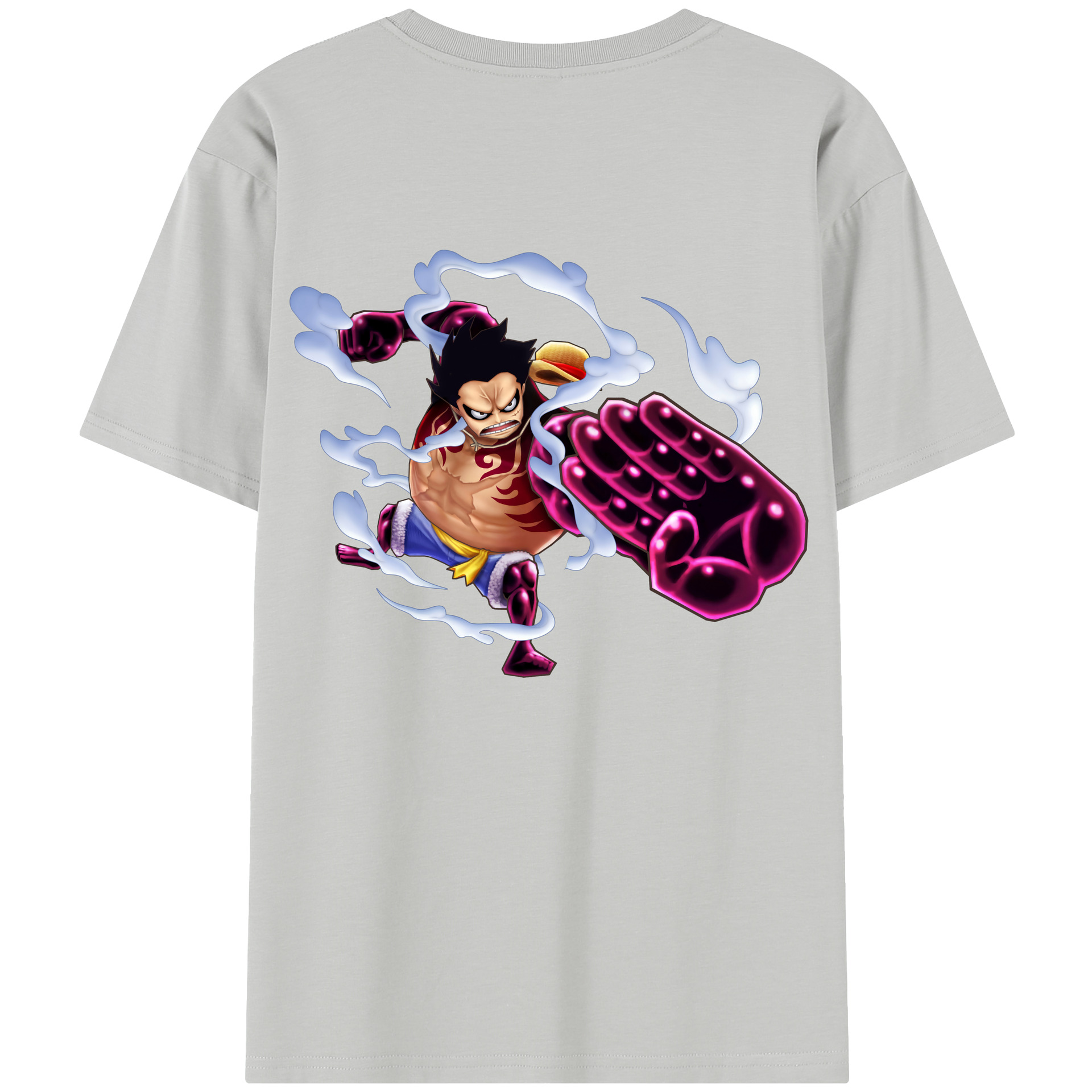 ワンピース モンキー・D・ルフィ ONE PIECE Monkey D. Luffy 綿100％半袖Tシャツ（背面プリント）