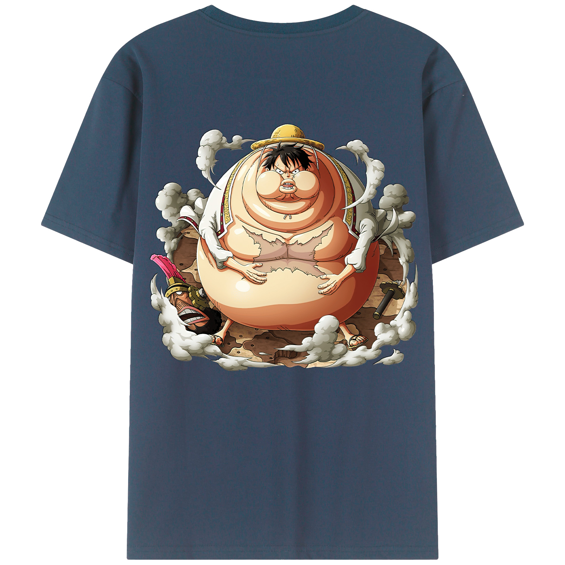 ワンピース モンキー・D・ルフィ ONE PIECE Monkey D. Luffy 綿100％半袖Tシャツ（背面プリント）