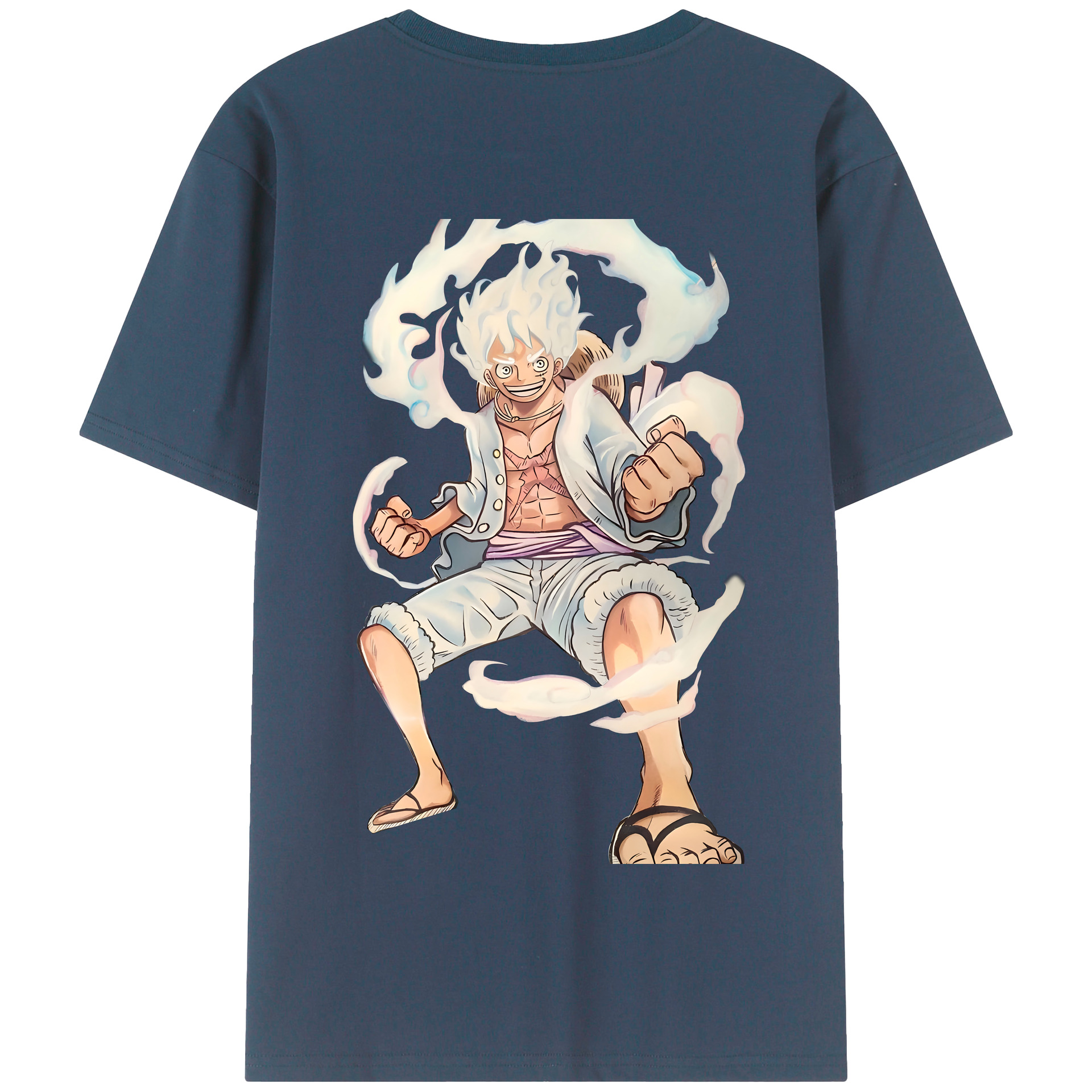 ワンピース モンキー・D・ルフィ ONE PIECE Monkey D. Luffy 綿100％半袖Tシャツ（背面プリント）
