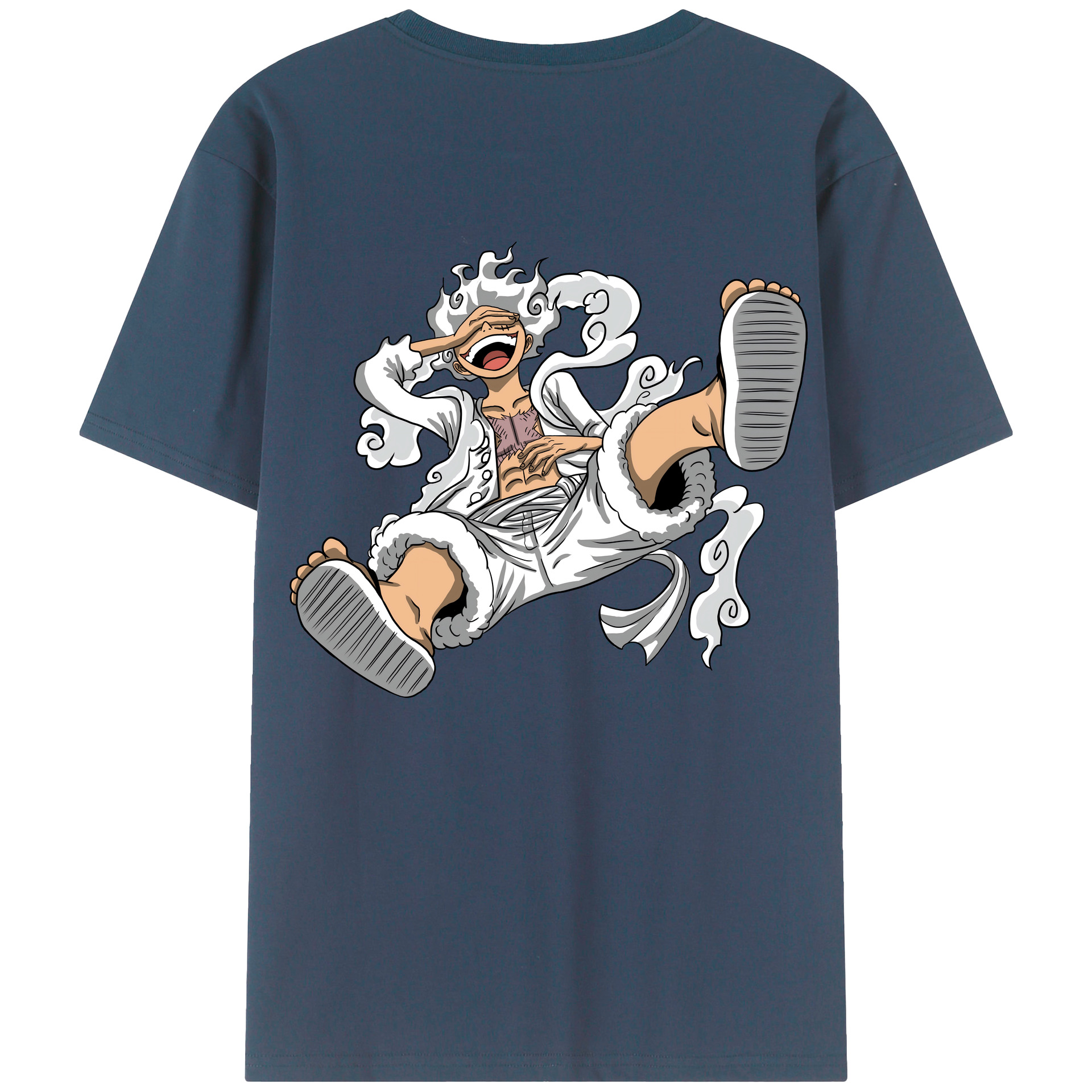ワンピース モンキー・D・ルフィ ONE PIECE Monkey D. Luffy 綿100％半袖Tシャツ（背面プリント）