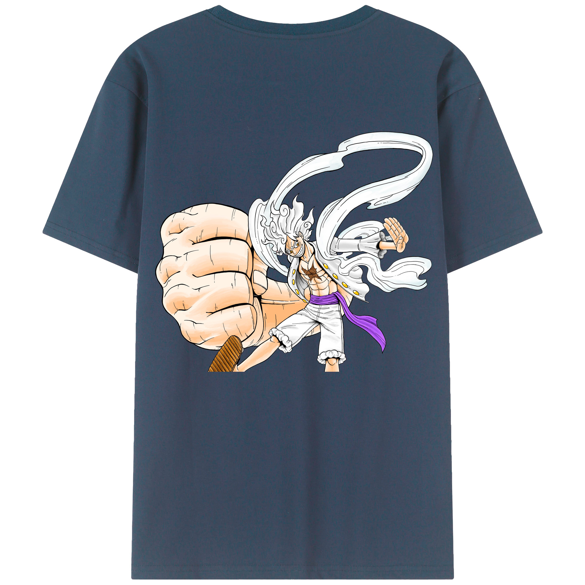 ワンピース モンキー・D・ルフィ ONE PIECE Monkey D. Luffy 綿100％半袖Tシャツ（背面プリント）