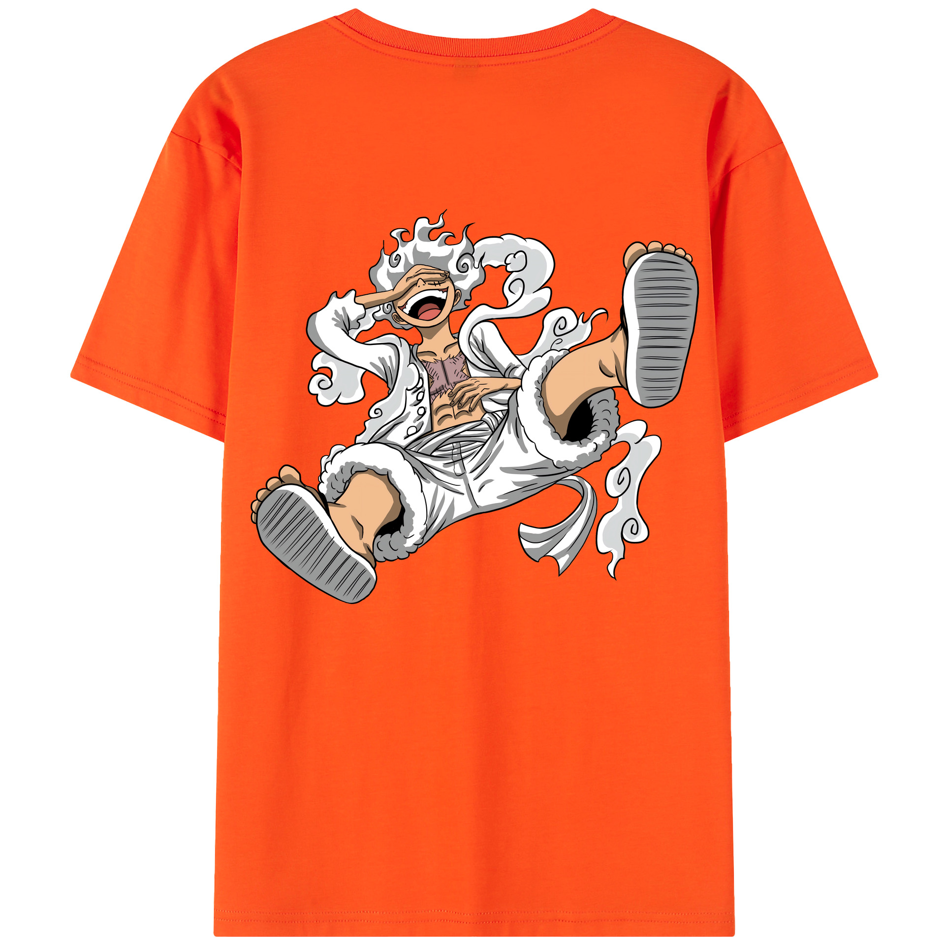 ワンピース モンキー・D・ルフィ ONE PIECE Monkey D. Luffy 綿100％半袖Tシャツ（背面プリント）