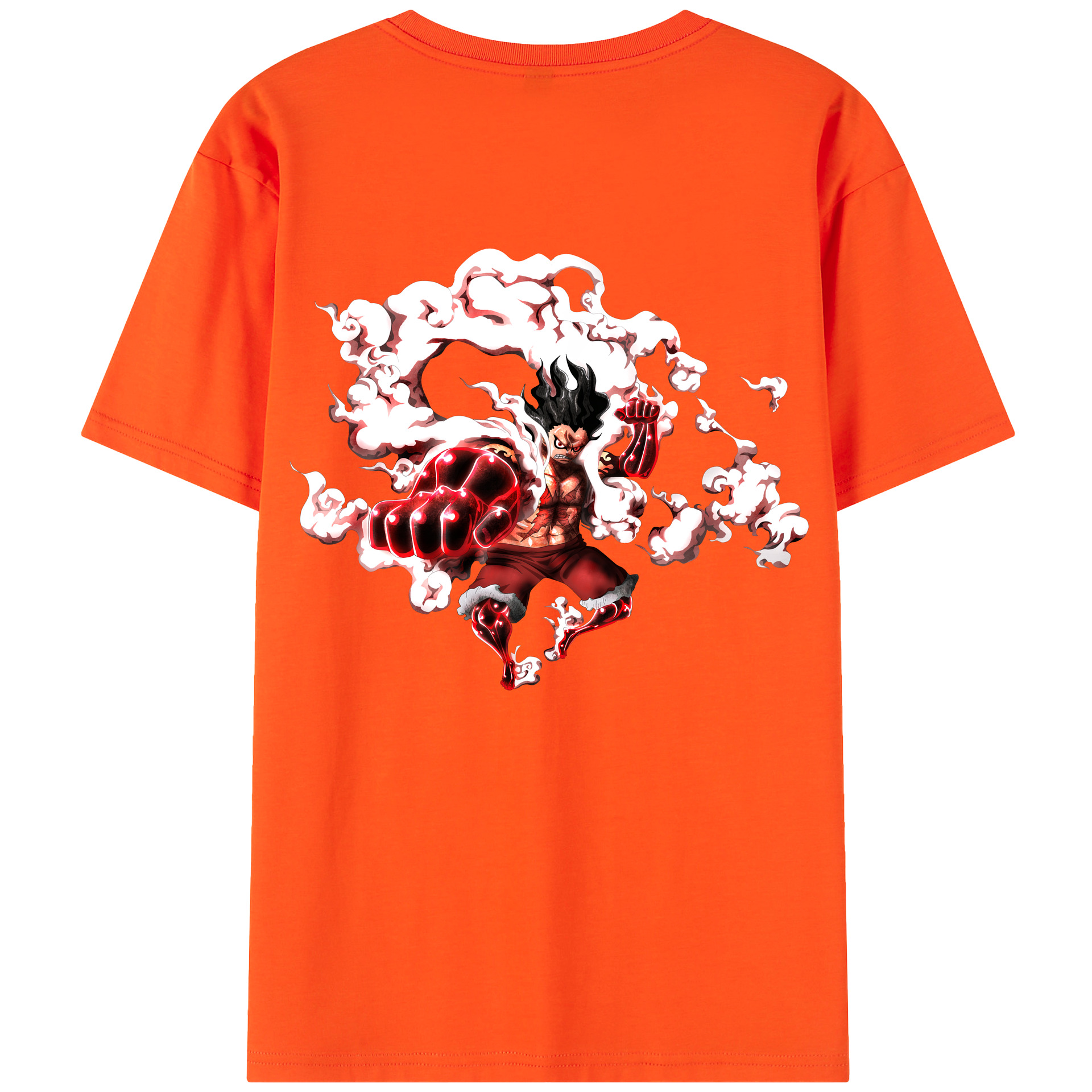 ワンピース モンキー・D・ルフィ ONE PIECE Monkey D. Luffy 綿100％半袖Tシャツ（背面プリント）