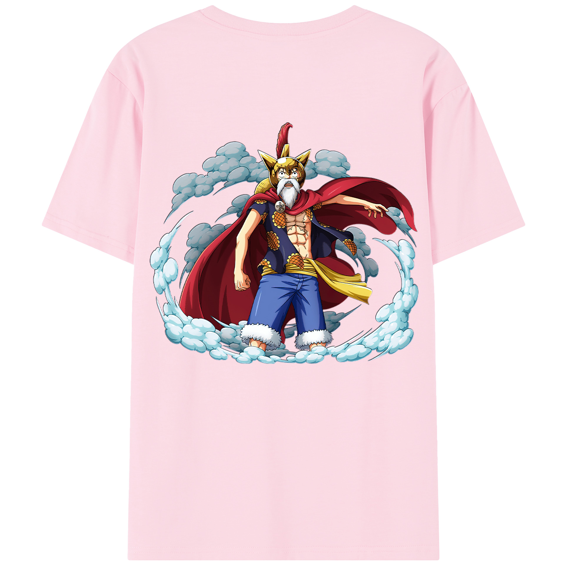 ワンピース モンキー・D・ルフィ ONE PIECE Monkey D. Luffy 綿100％半袖Tシャツ（背面プリント）