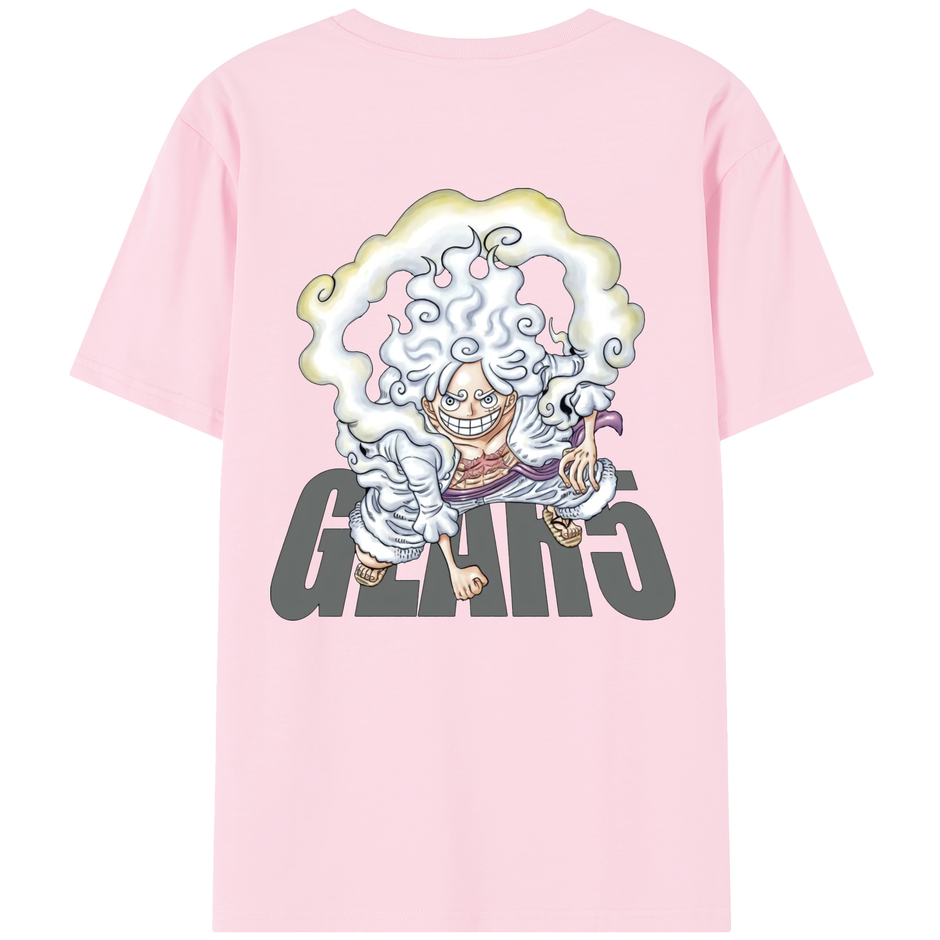 ワンピース モンキー・D・ルフィ ONE PIECE Monkey D. Luffy 綿100％半袖Tシャツ（背面プリント）
