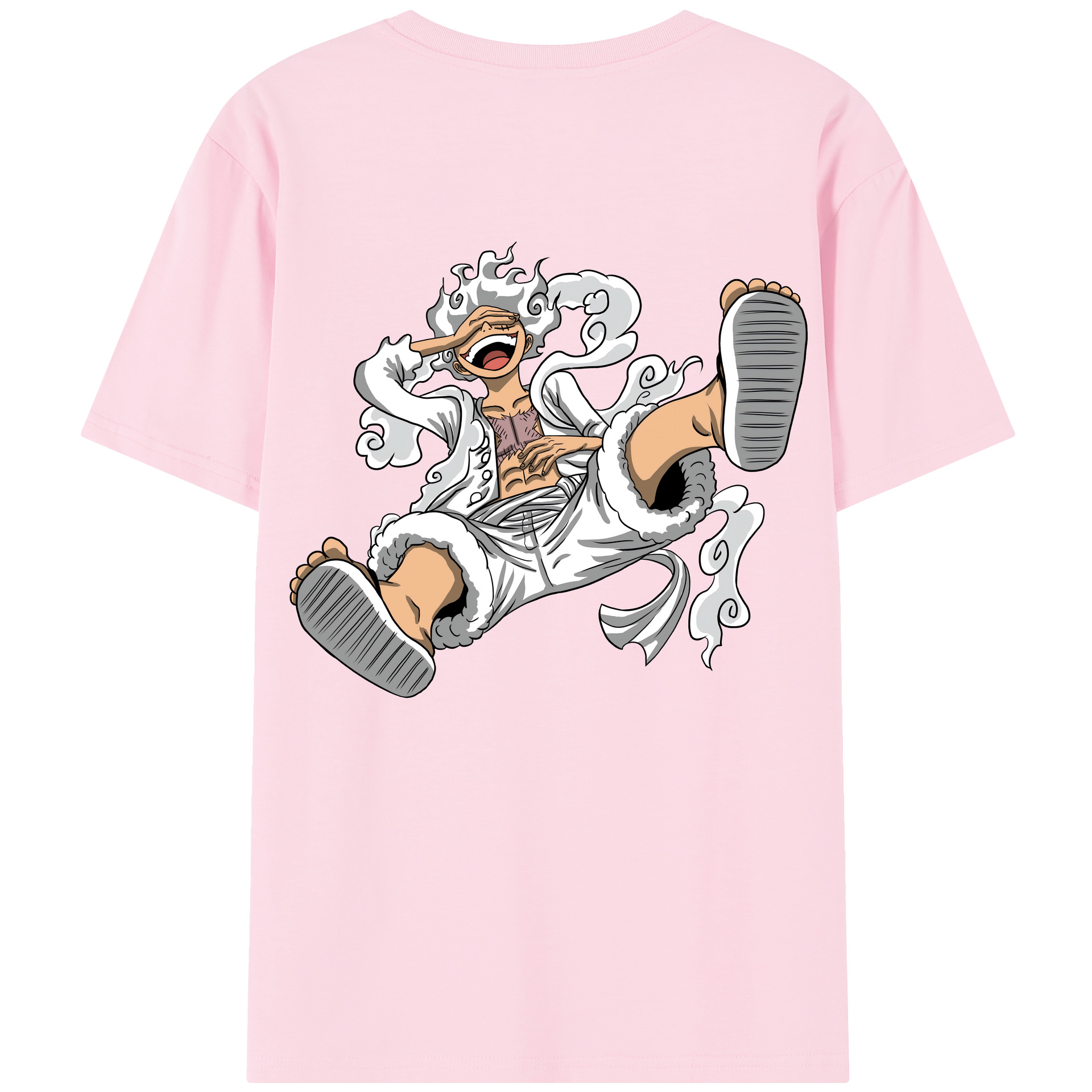 ワンピース モンキー・D・ルフィ ONE PIECE Monkey D. Luffy 綿100％半袖Tシャツ（背面プリント）