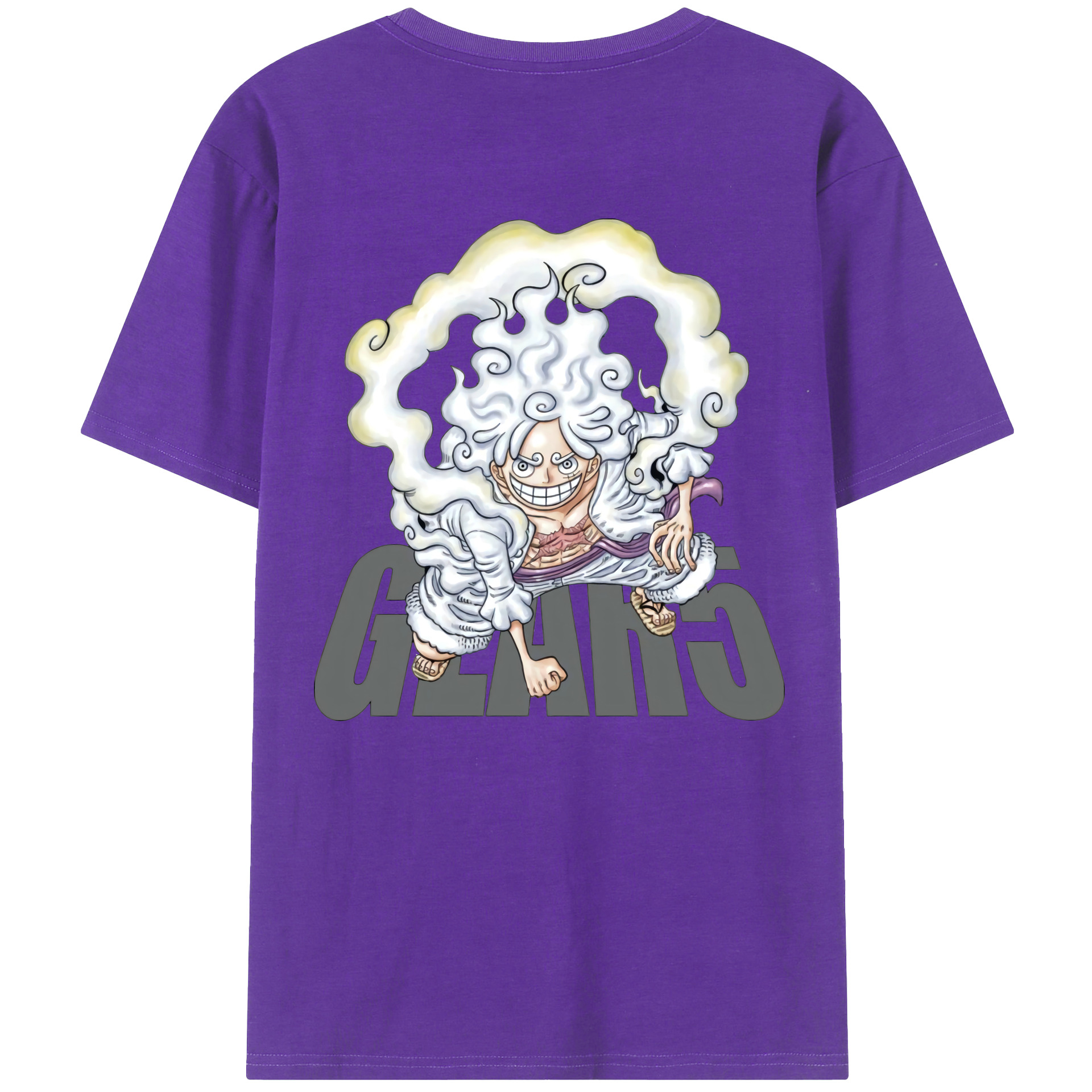 ワンピース モンキー・D・ルフィ ONE PIECE Monkey D. Luffy 綿100％半袖Tシャツ（背面プリント）
