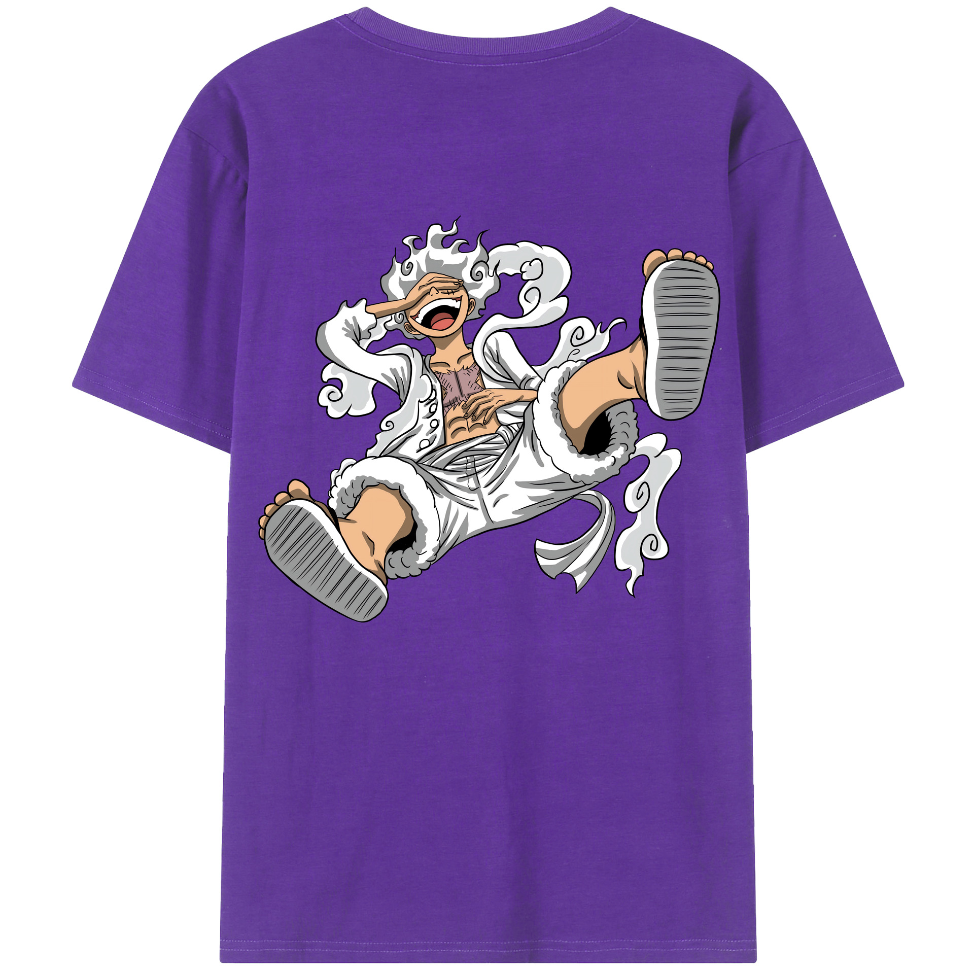ワンピース モンキー・D・ルフィ ONE PIECE Monkey D. Luffy 綿100％半袖Tシャツ（背面プリント）
