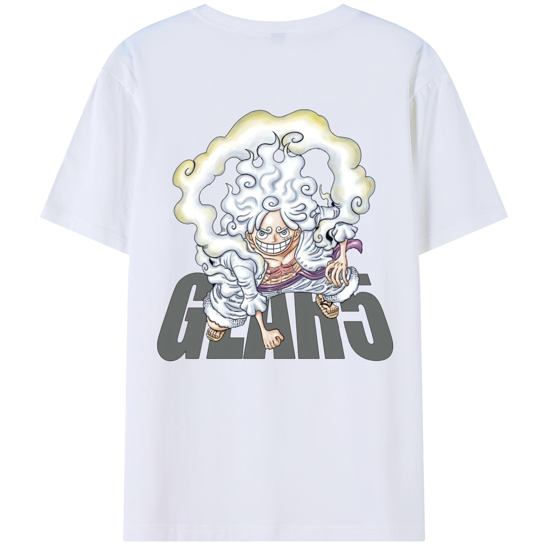 ワンピース モンキー・D・ルフィ ONE PIECE Monkey D. Luffy 綿100％半袖Tシャツ（背面プリント）