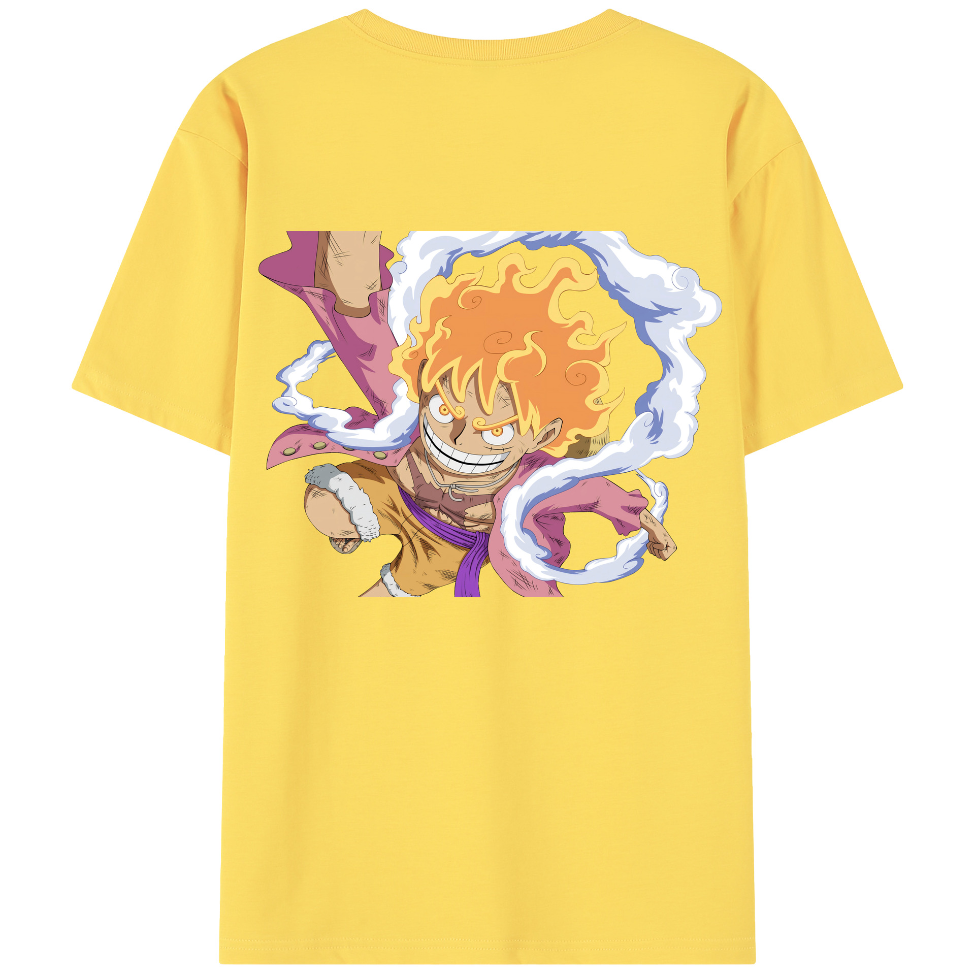ワンピース モンキー・D・ルフィ ONE PIECE Monkey D. Luffy 綿100％半袖Tシャツ（背面プリント）
