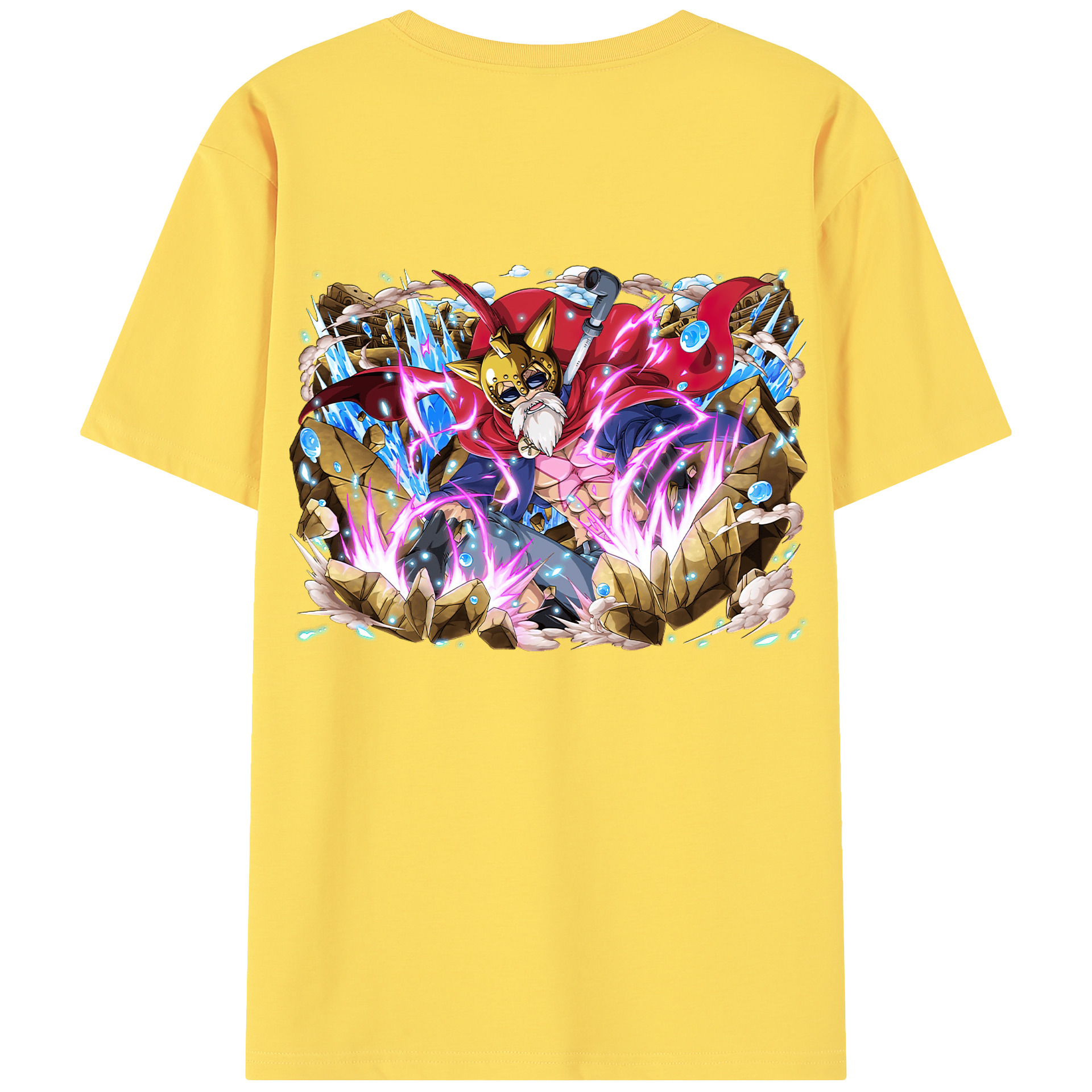 ワンピース モンキー・D・ルフィ ONE PIECE Monkey D. Luffy 綿100％半袖Tシャツ（背面プリント）