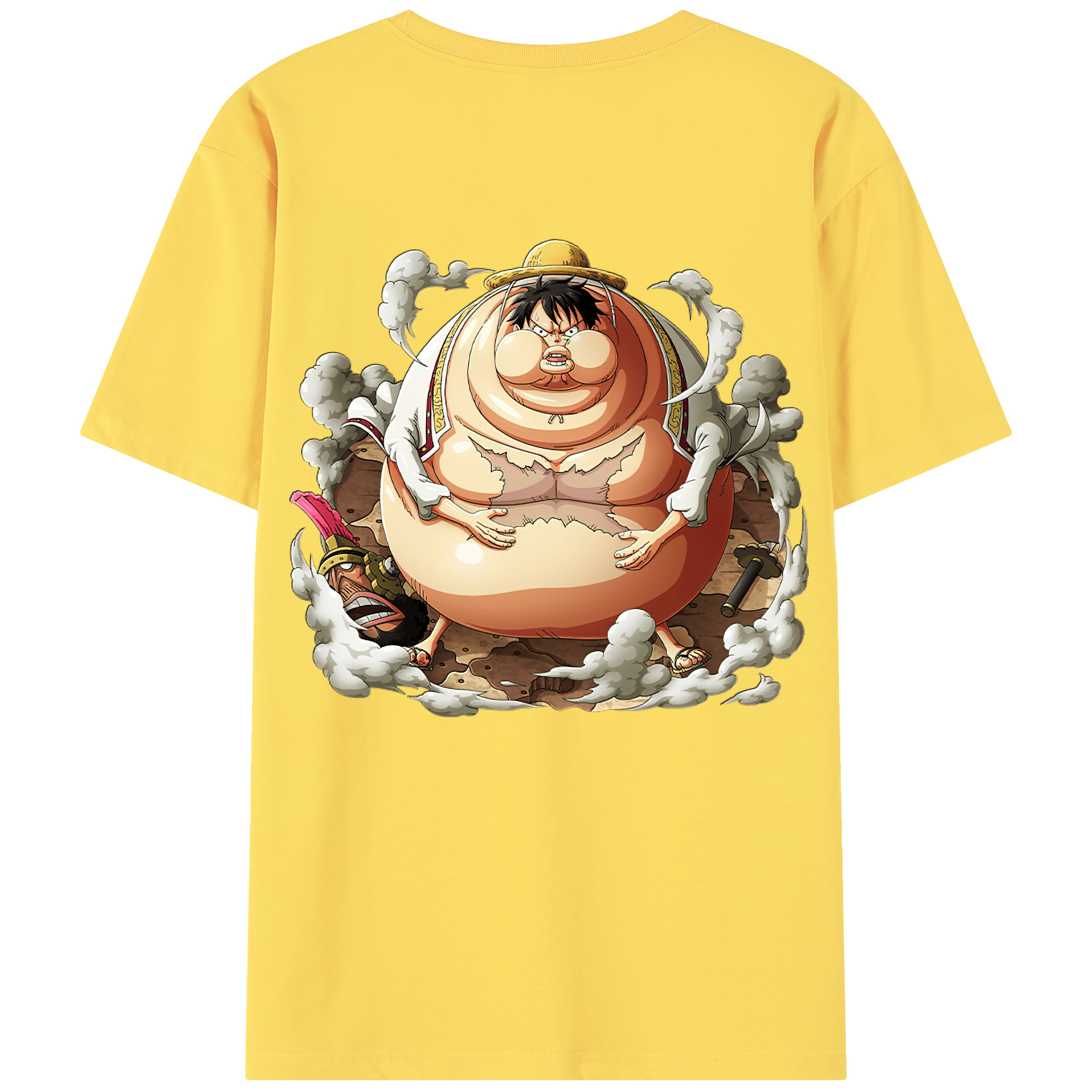 ワンピース モンキー・D・ルフィ ONE PIECE Monkey D. Luffy 綿100％半袖Tシャツ（背面プリント）