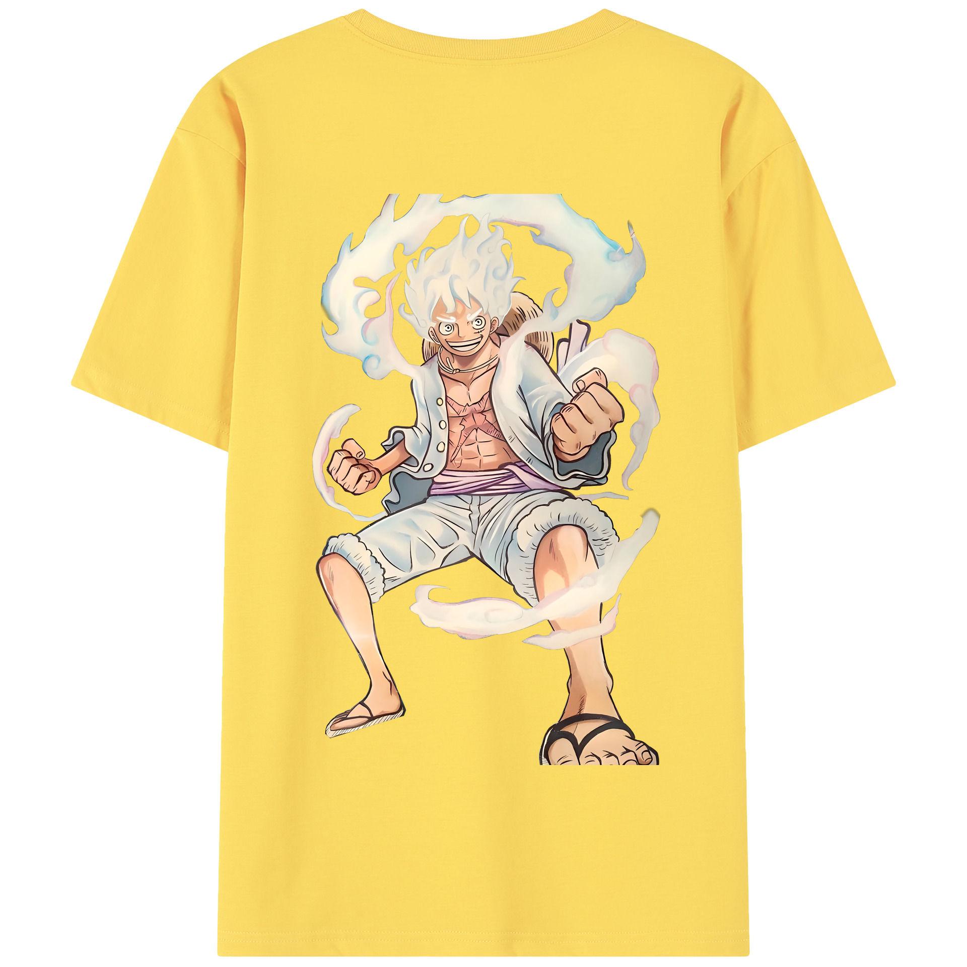ワンピース モンキー・D・ルフィ ONE PIECE Monkey D. Luffy 綿100％半袖Tシャツ（背面プリント）