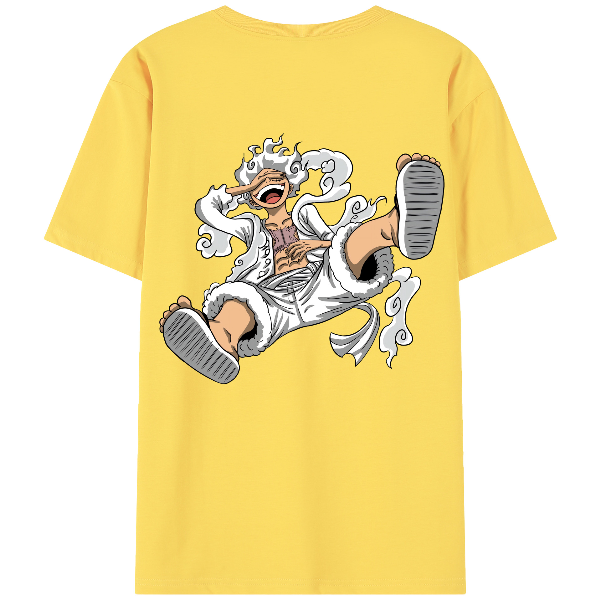 ワンピース モンキー・D・ルフィ ONE PIECE Monkey D. Luffy 綿100％半袖Tシャツ（背面プリント）