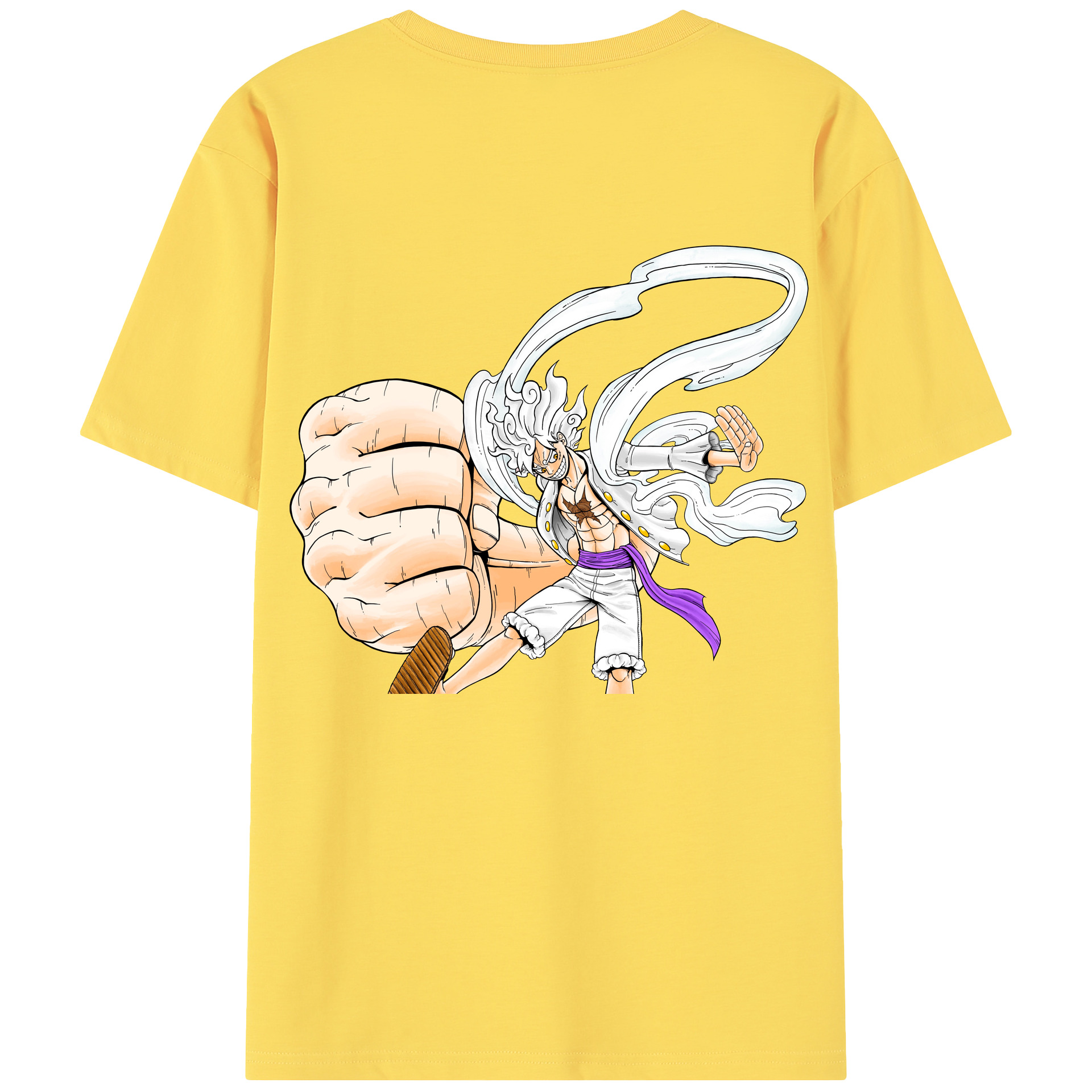 ワンピース モンキー・D・ルフィ ONE PIECE Monkey D. Luffy 綿100％半袖Tシャツ（背面プリント）