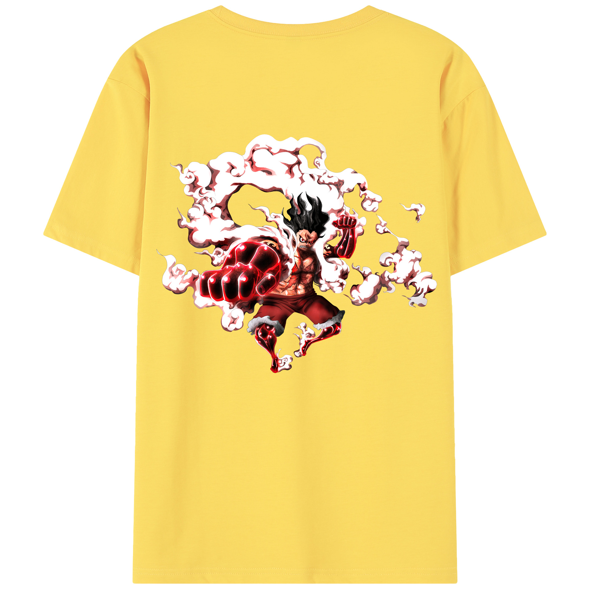 ワンピース モンキー・D・ルフィ ONE PIECE Monkey D. Luffy 綿100％半袖Tシャツ（背面プリント）