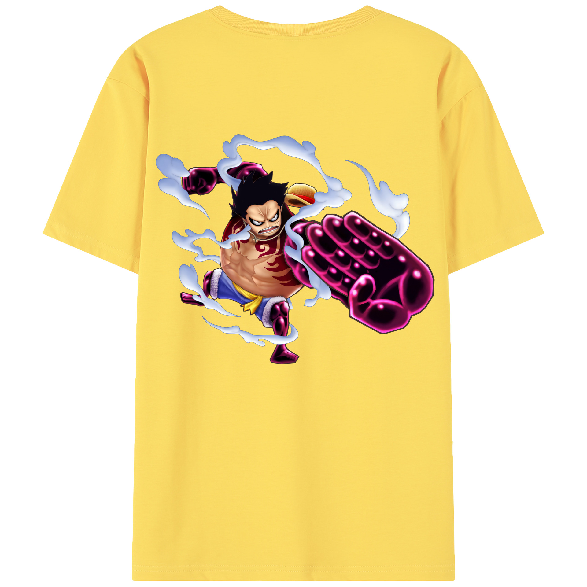 ワンピース モンキー・D・ルフィ ONE PIECE Monkey D. Luffy 綿100％半袖Tシャツ（背面プリント）