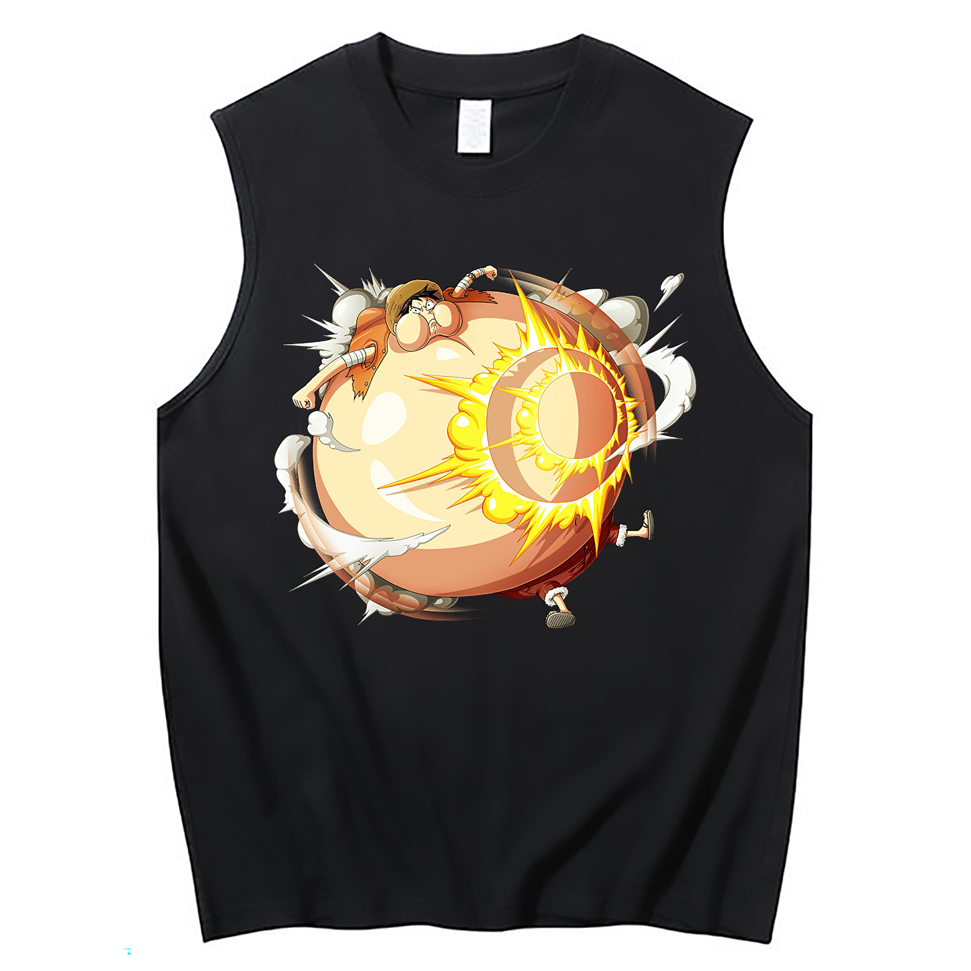 （画像用） ワンピース モンキー・D・ルフィ ONE PIECE Monkey D. Luffy コットン100％タンクトップ（フロントプリント）