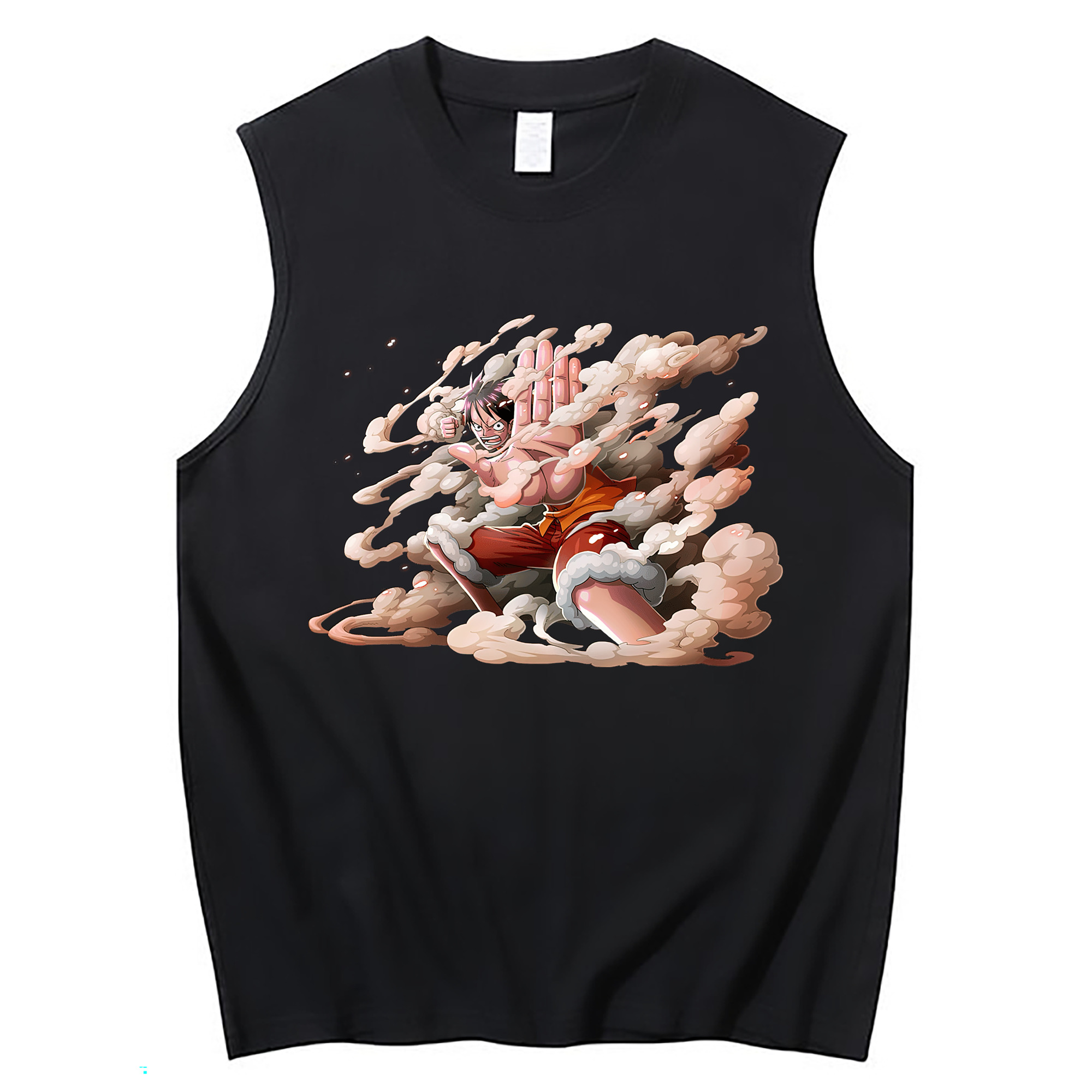 （画像用） ワンピース モンキー・D・ルフィ ONE PIECE Monkey D. Luffy コットン100％タンクトップ（フロントプリント）