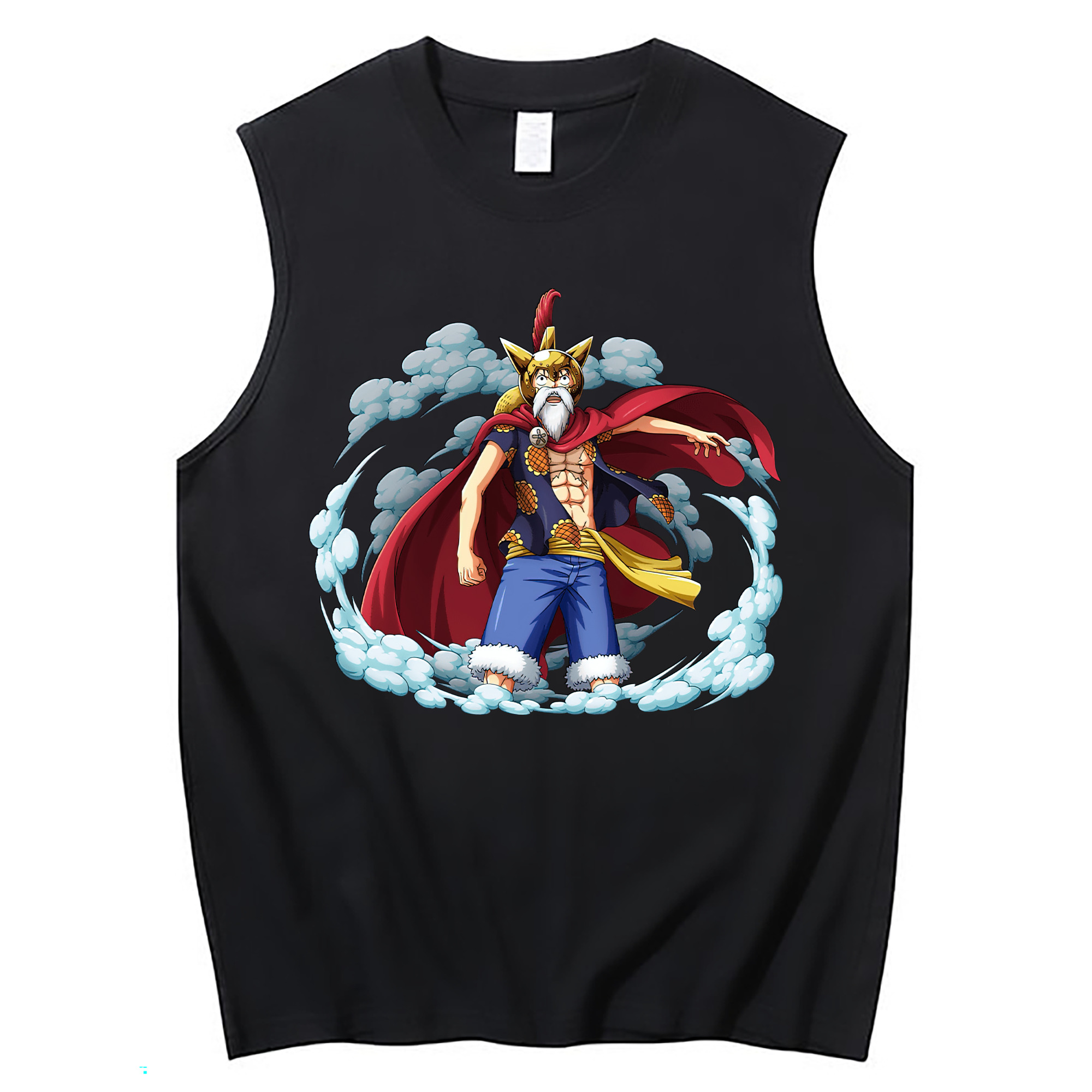 ワンピース モンキー・D・ルフィ ONE PIECE Monkey D. Luffy コットン100％タンクトップ（フロントプリント）
