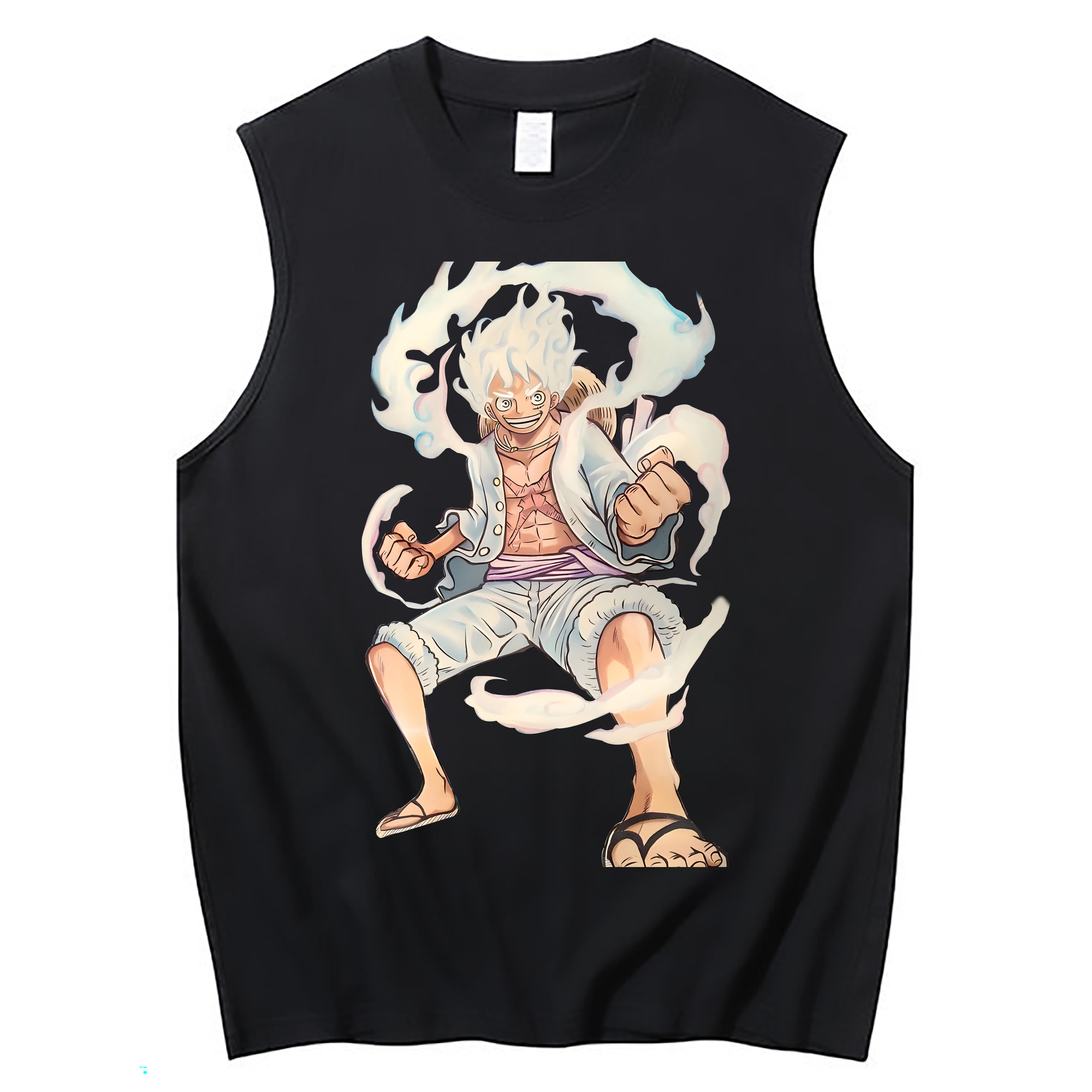ワンピース モンキー・D・ルフィ ONE PIECE Monkey D. Luffy コットン100％タンクトップ（フロントプリント）