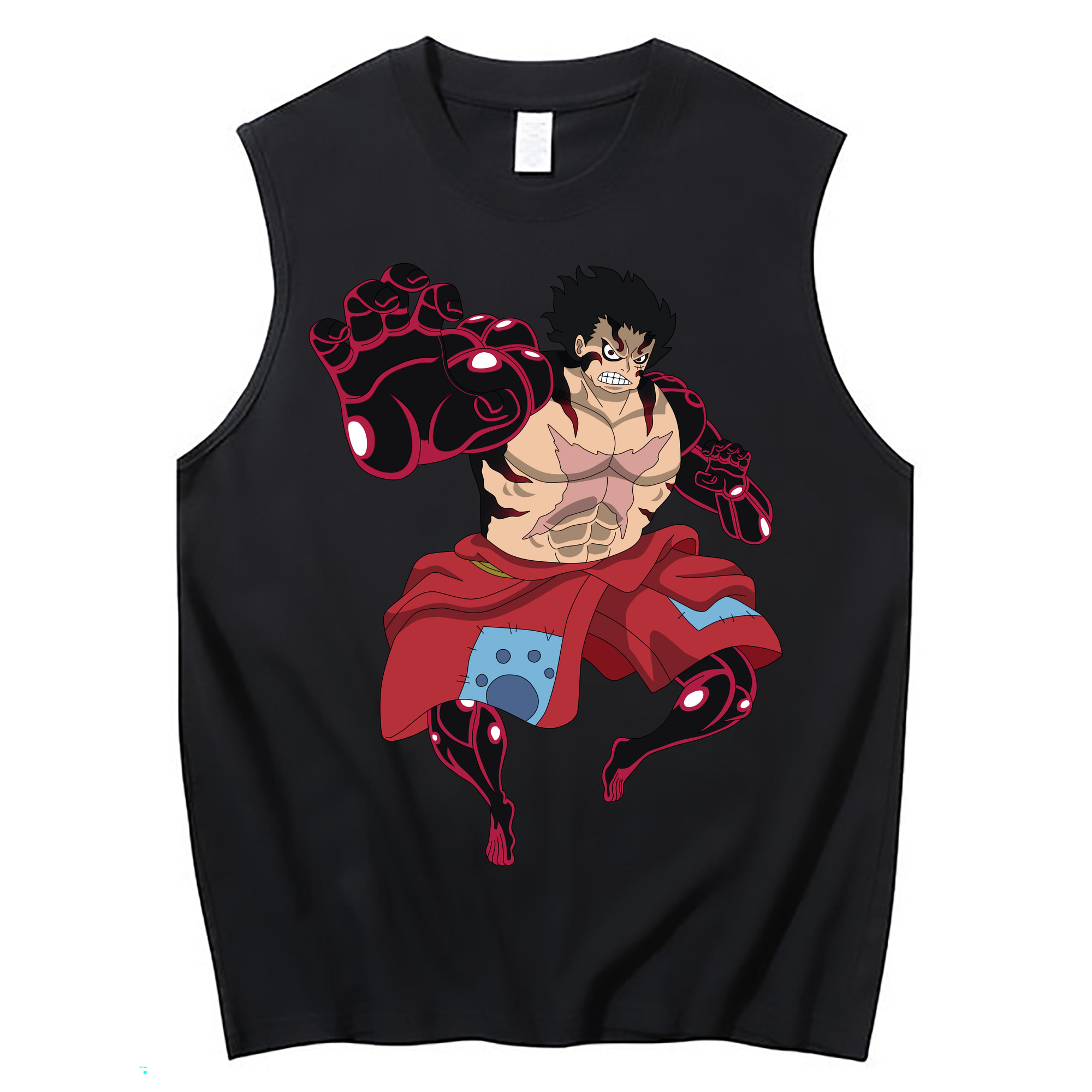 ワンピース モンキー・D・ルフィ ONE PIECE Monkey D. Luffy コットン100％タンクトップ（フロントプリント）