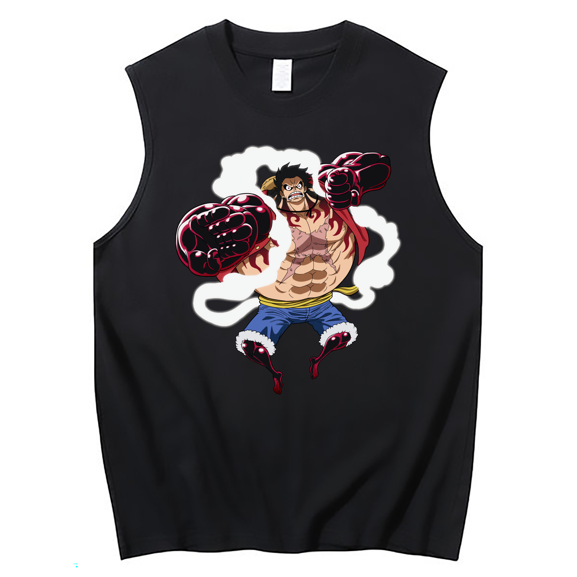 ワンピース モンキー・D・ルフィ ONE PIECE Monkey D. Luffy コットン100％タンクトップ（フロントプリント）