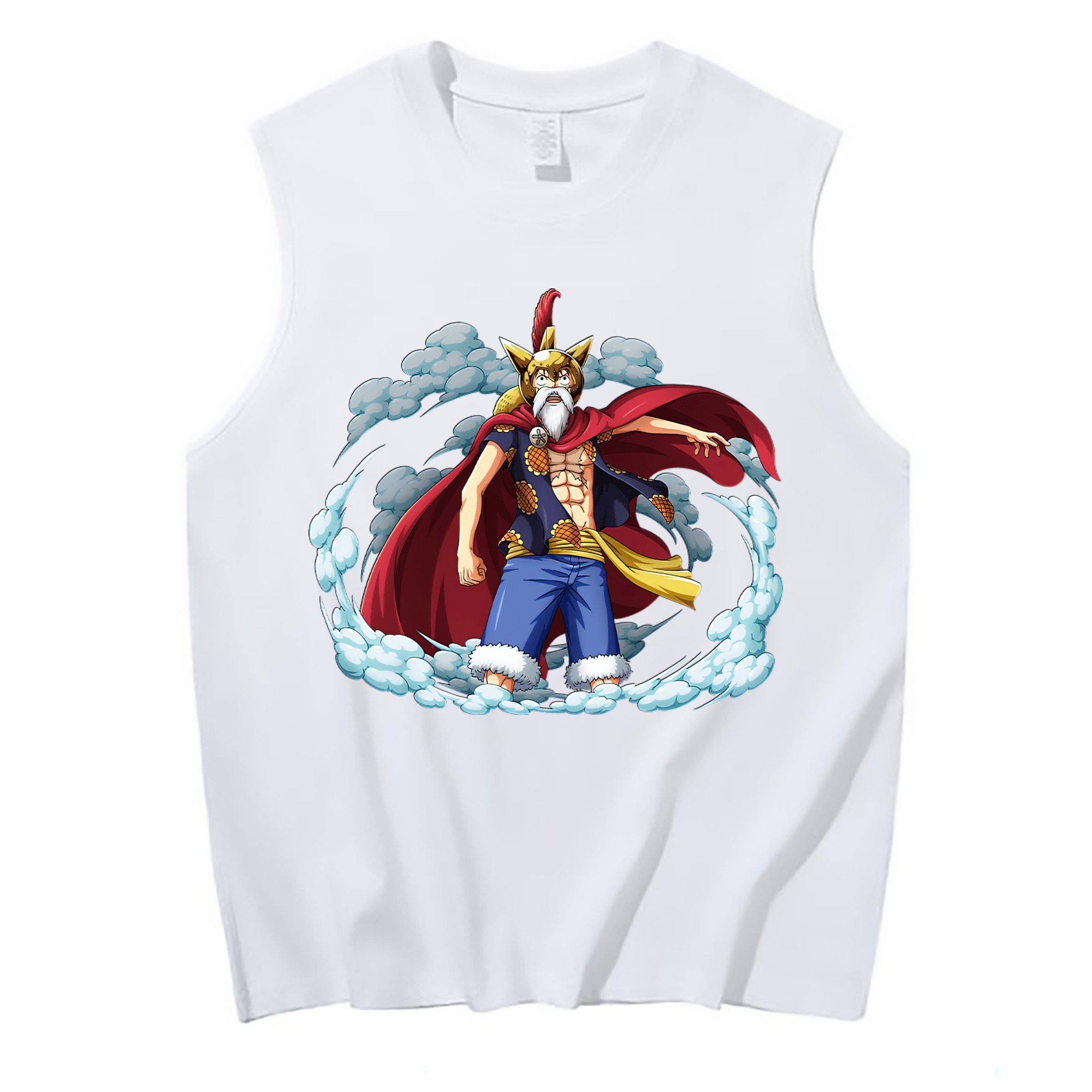 ワンピース モンキー・D・ルフィ ONE PIECE Monkey D. Luffy コットン100％タンクトップ（フロントプリント）