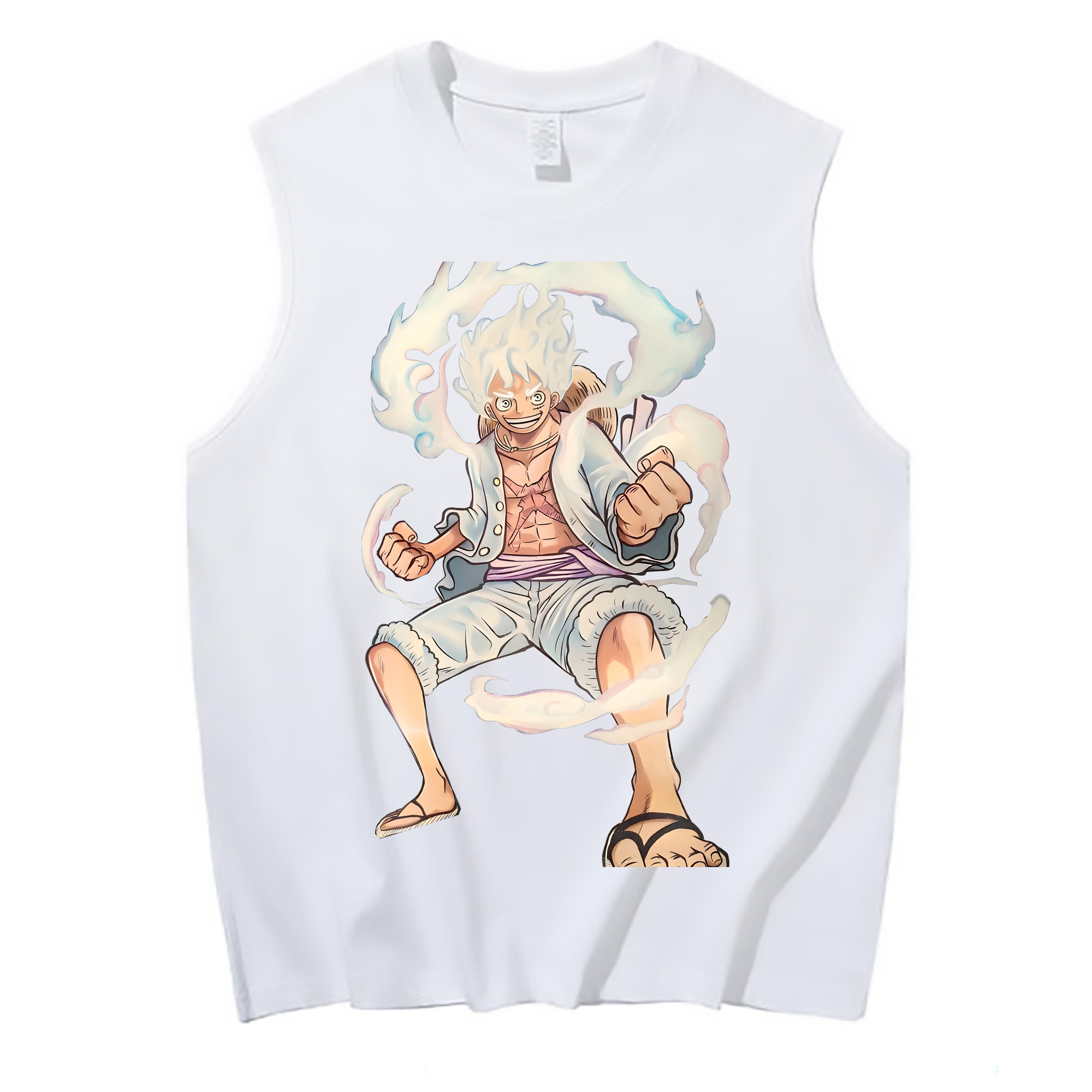 ワンピース モンキー・D・ルフィ ONE PIECE Monkey D. Luffy コットン100％タンクトップ（フロントプリント）