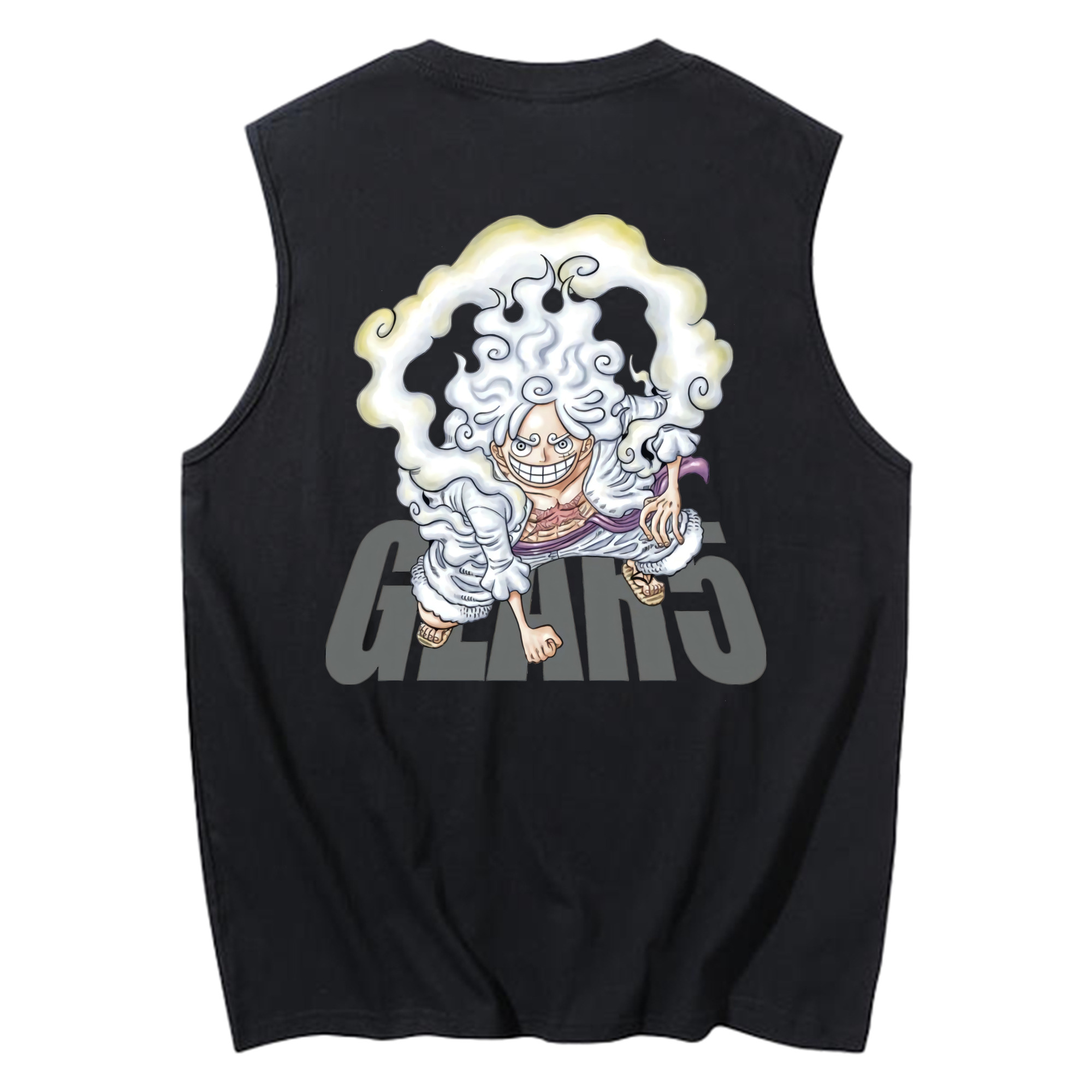 ワンピース モンキー・D・ルフィ ONE PIECE Monkey D. Luffy コットン100％タンクトップ（背面プリント）