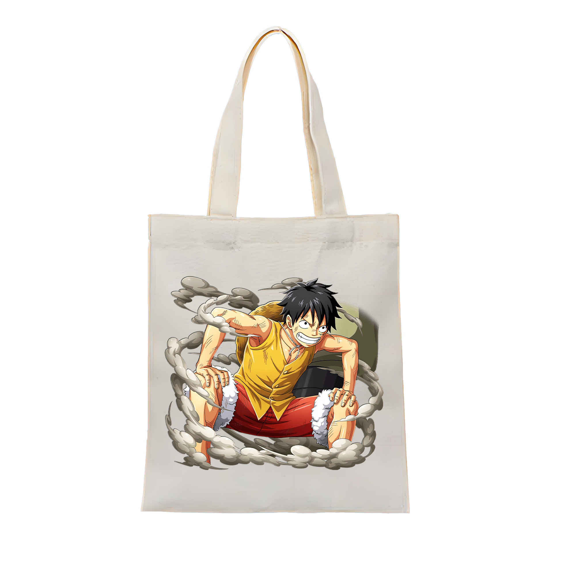 ワンピース モンキー・D・ルフィ ONE PIECE Monkey D. Luffy 縦型キャンバス生地手提げバッグ　トートバッグ