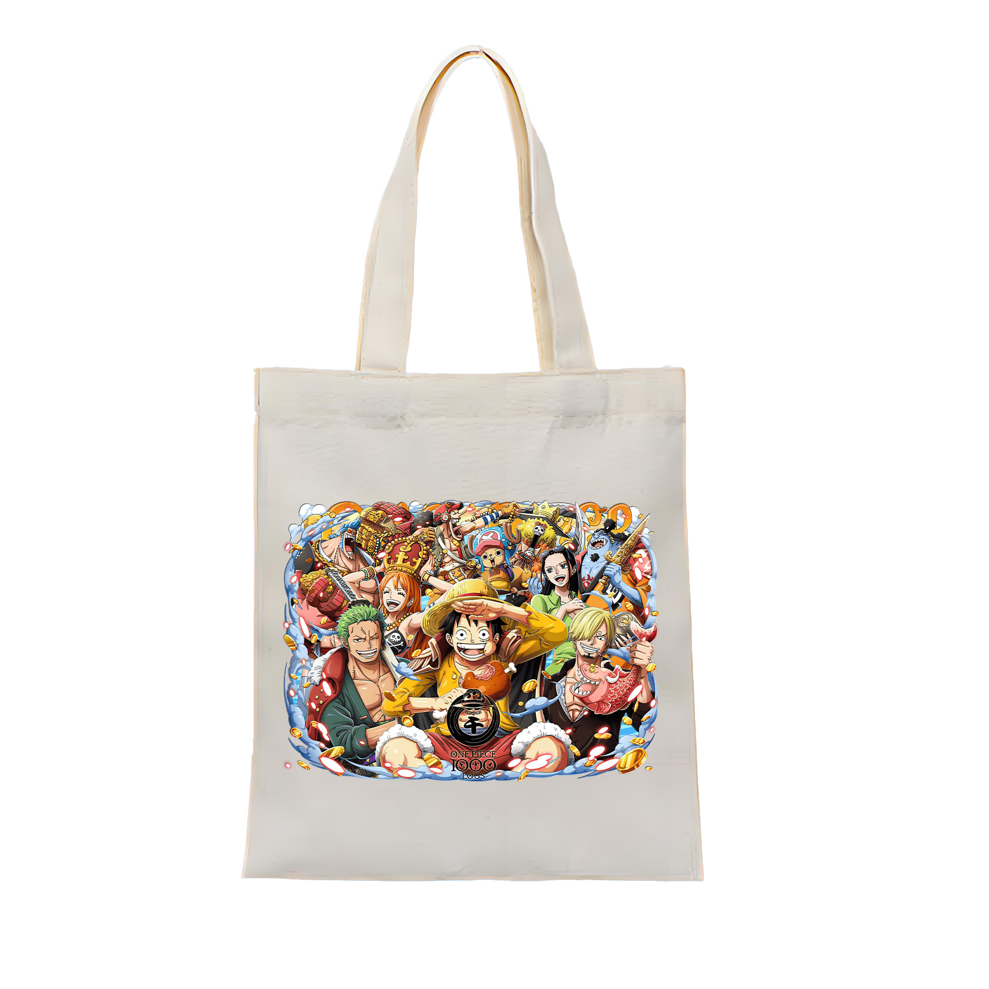 ワンピース モンキー・D・ルフィ ONE PIECE Monkey D. Luffy 縦型キャンバス生地手提げバッグ　トートバッグ