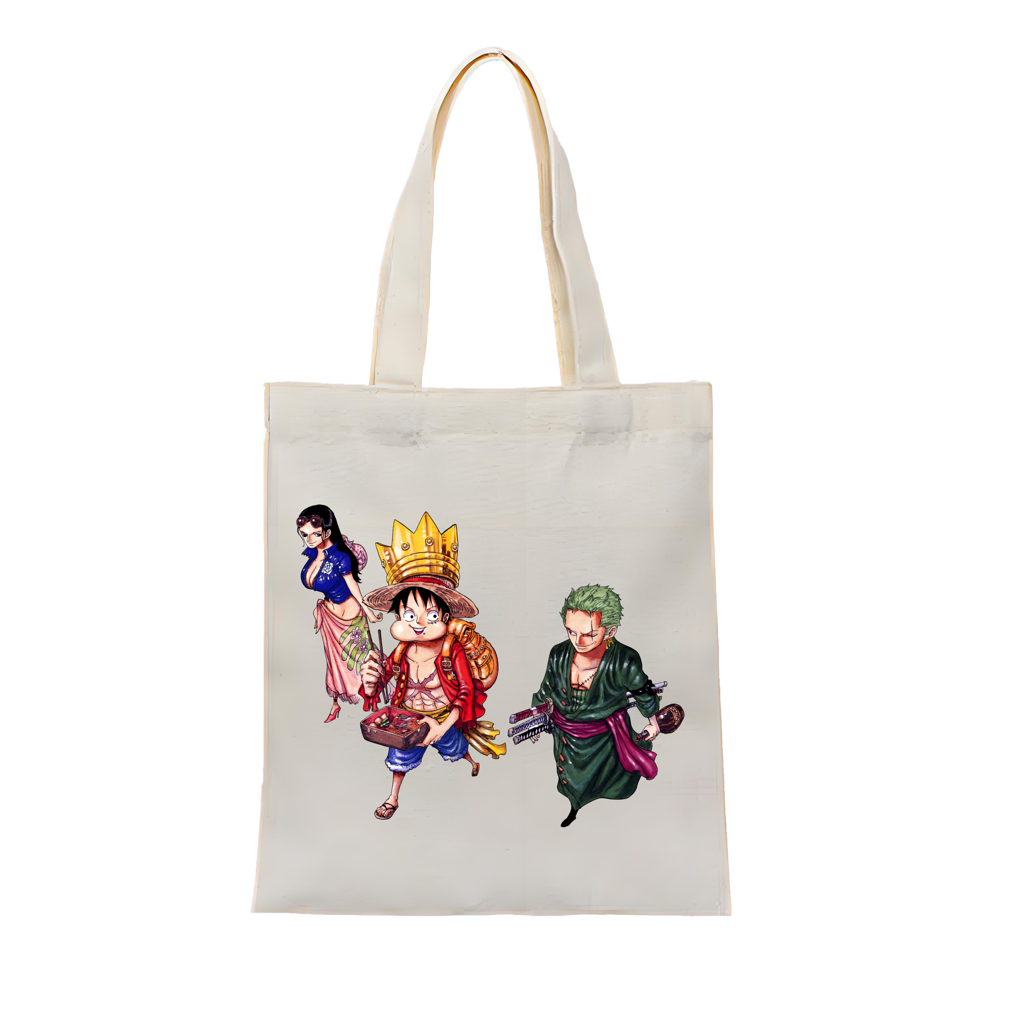 ワンピース モンキー・D・ルフィ ONE PIECE Monkey D. Luffy 縦型キャンバス生地手提げバッグ　トートバッグ