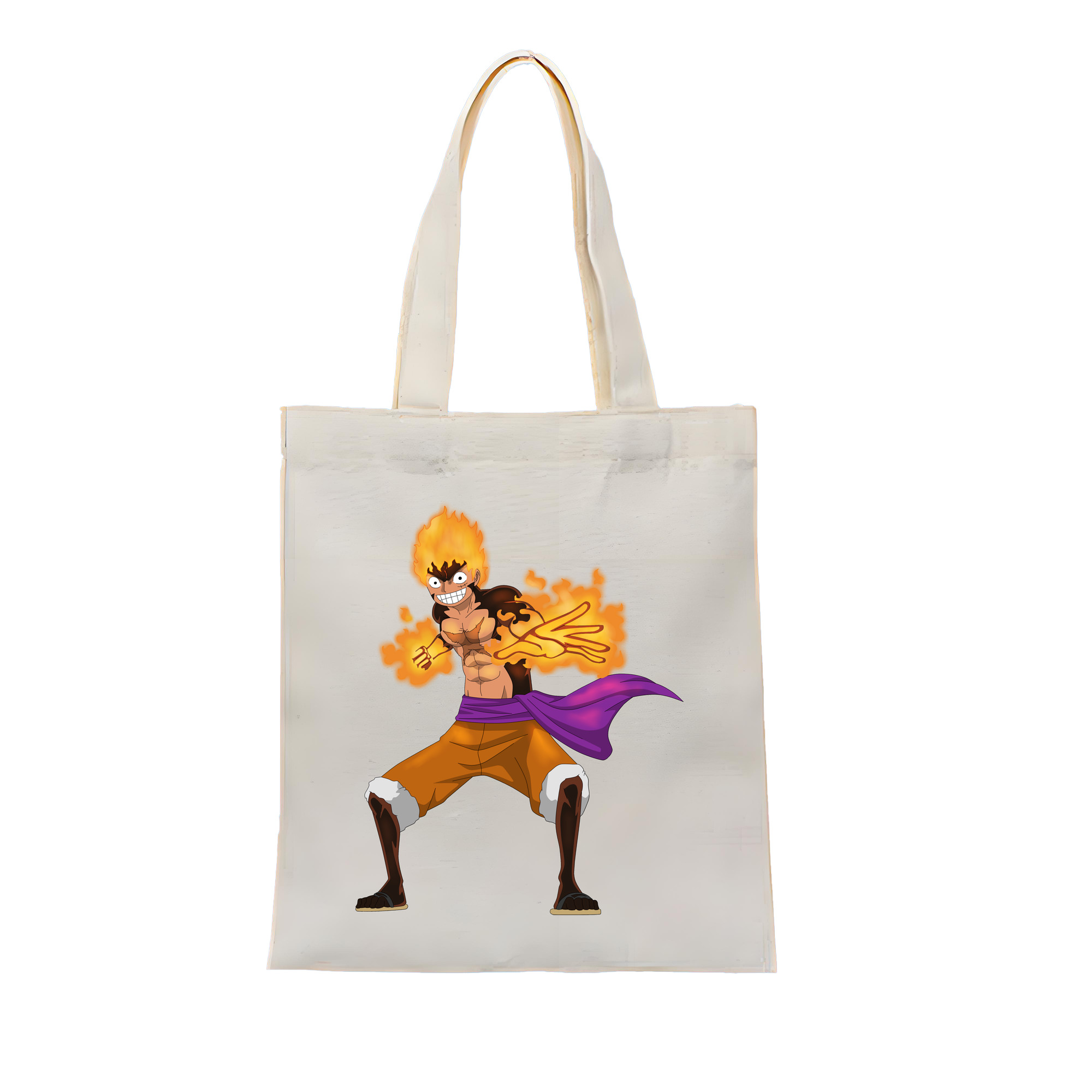 ワンピース モンキー・D・ルフィ ONE PIECE Monkey D. Luffy 縦型キャンバス生地手提げバッグ　トートバッグ