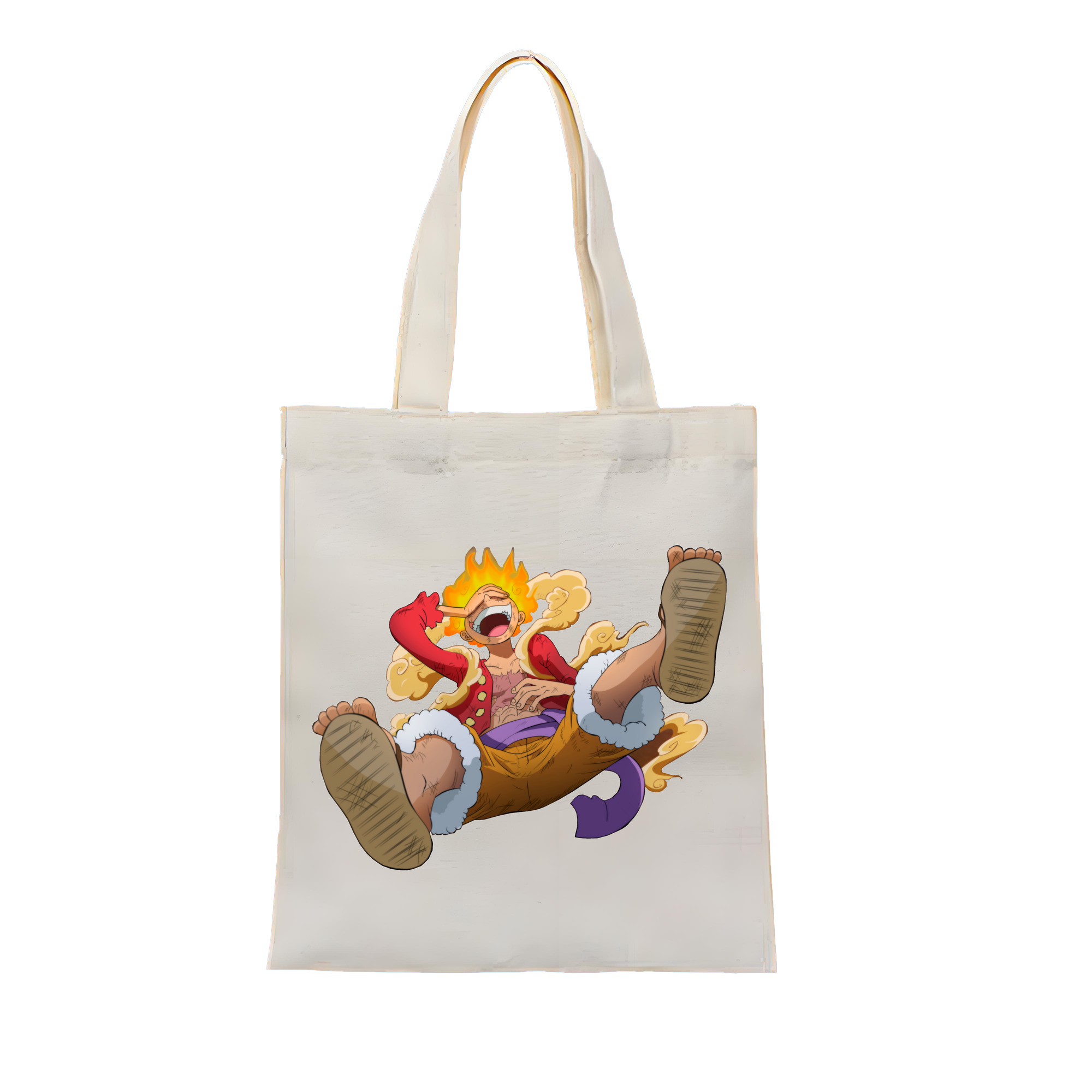 ワンピース モンキー・D・ルフィ ONE PIECE Monkey D. Luffy 縦型キャンバス生地手提げバッグ　トートバッグ