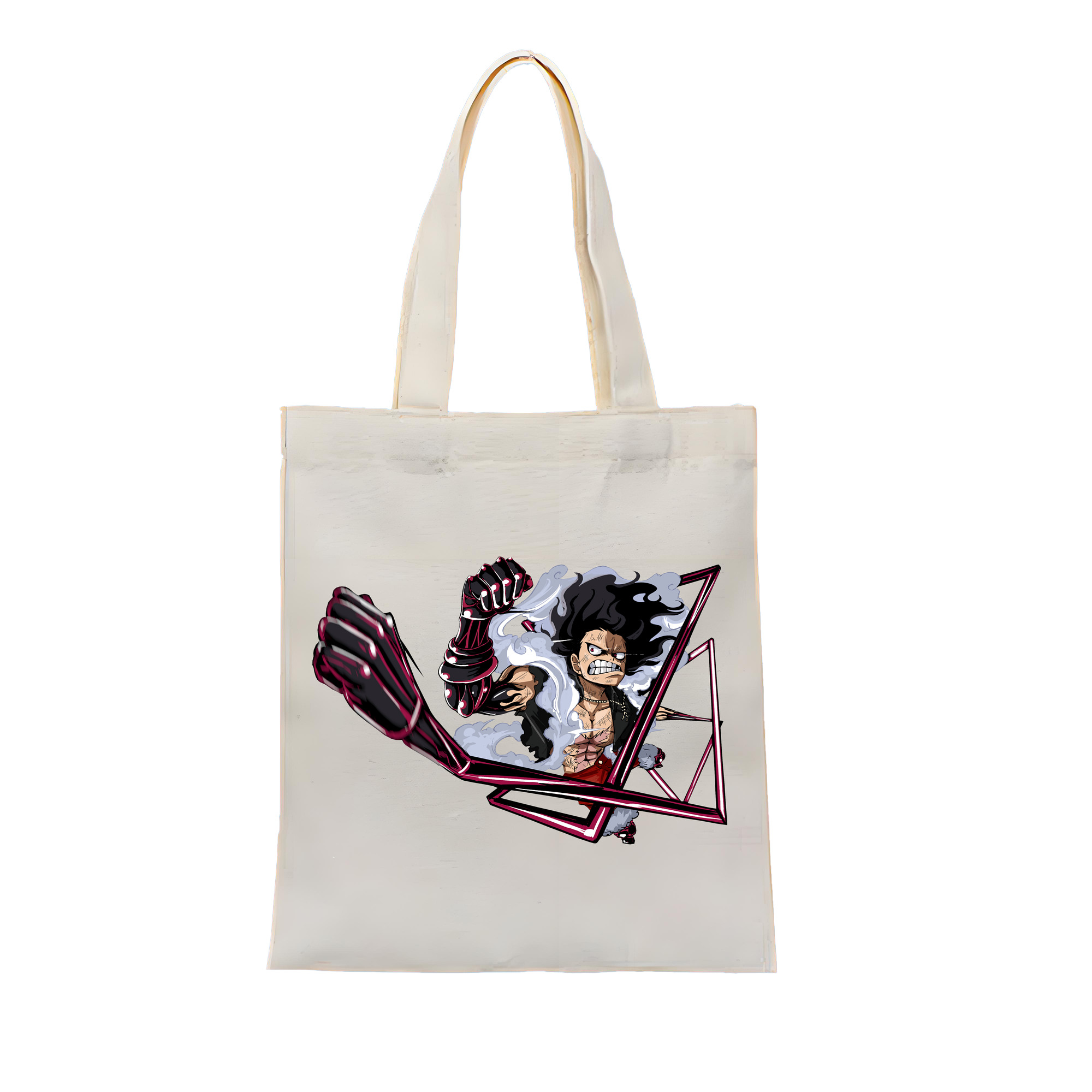 ワンピース モンキー・D・ルフィ ONE PIECE Monkey D. Luffy 縦型キャンバス生地手提げバッグ　トートバッグ