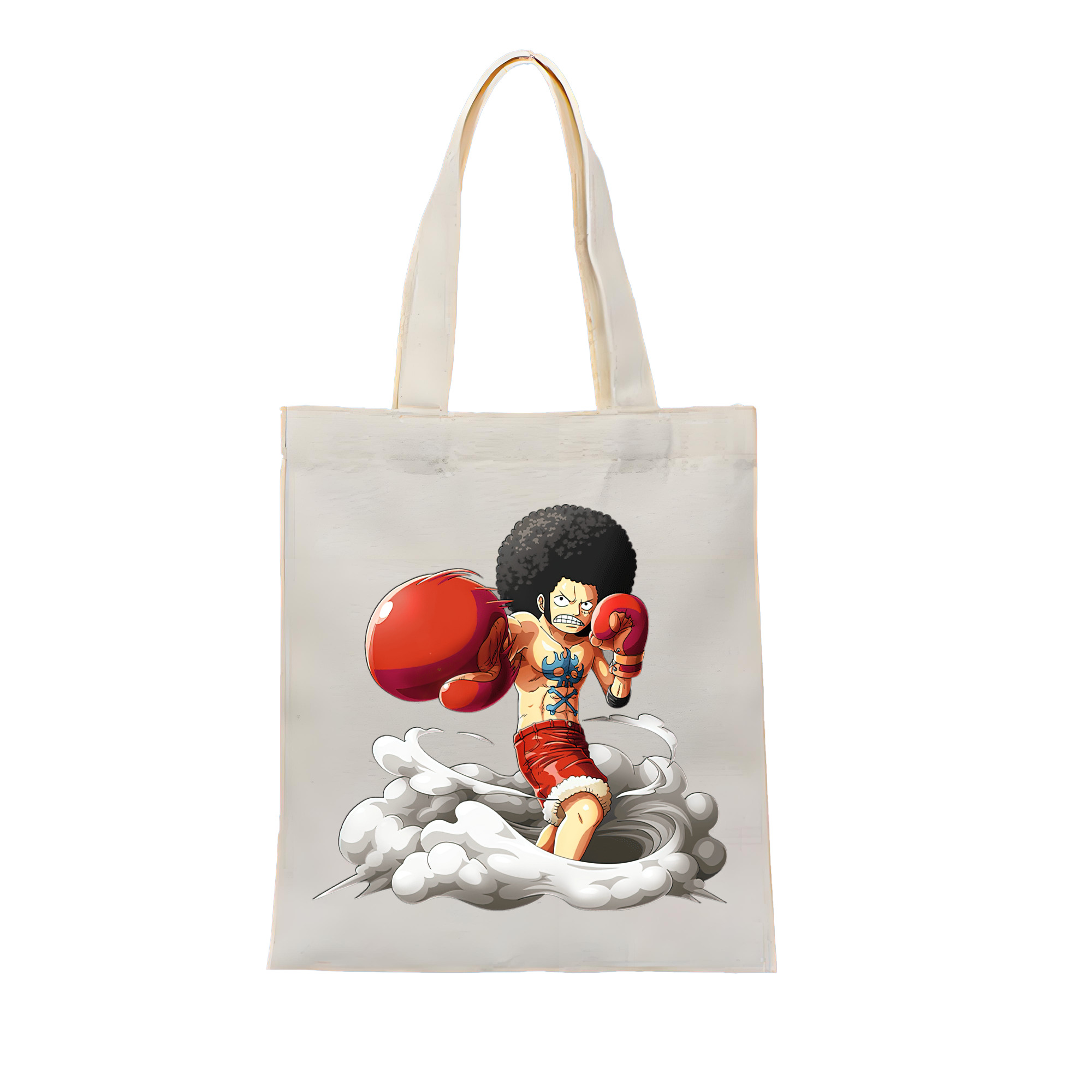 ワンピース モンキー・D・ルフィ ONE PIECE Monkey D. Luffy 縦型キャンバス生地手提げバッグ　トートバッグ