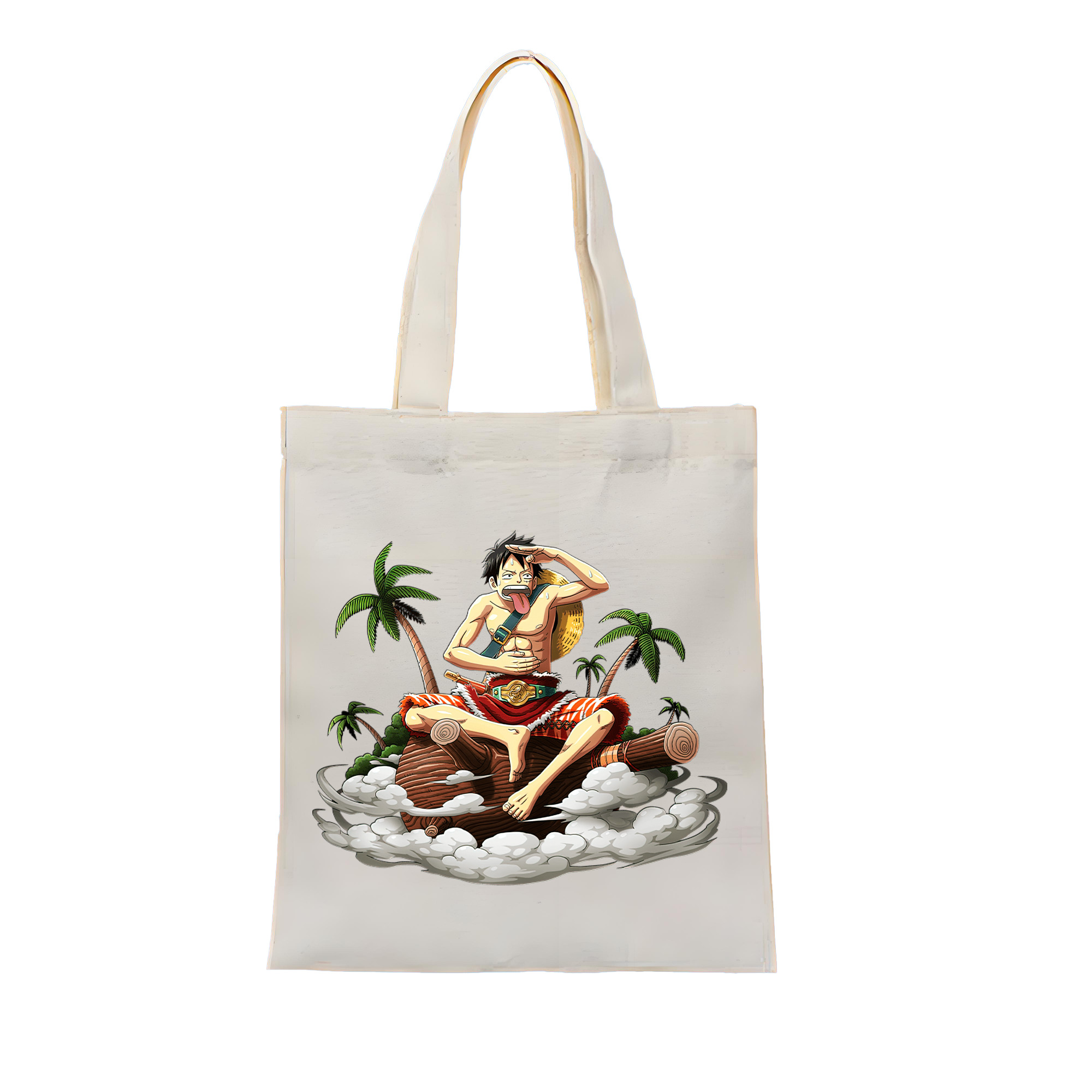 ワンピース モンキー・D・ルフィ ONE PIECE Monkey D. Luffy 縦型キャンバス生地手提げバッグ　トートバッグ