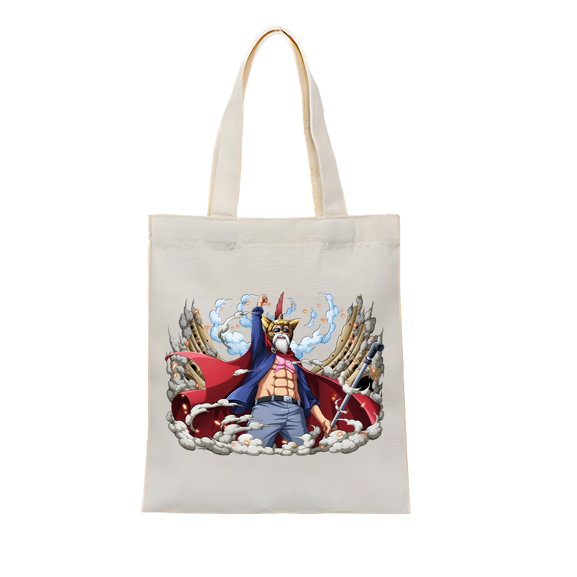ワンピース モンキー・D・ルフィ ONE PIECE Monkey D. Luffy 縦型キャンバス生地手提げバッグ　トートバッグ
