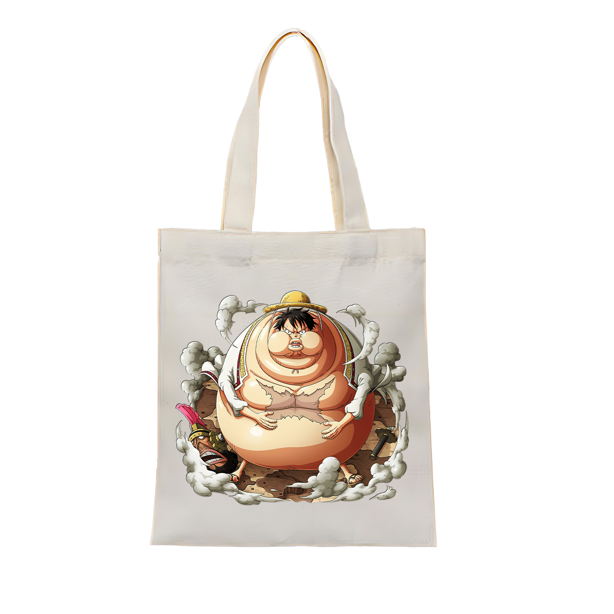 ワンピース モンキー・D・ルフィ ONE PIECE Monkey D. Luffy 縦型キャンバス生地手提げバッグ　トートバッグ