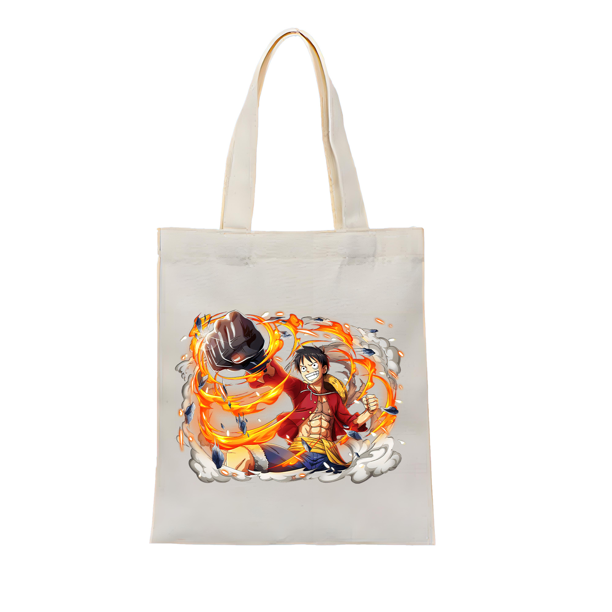 ワンピース モンキー・D・ルフィ ONE PIECE Monkey D. Luffy 縦型キャンバス生地手提げバッグ　トートバッグ