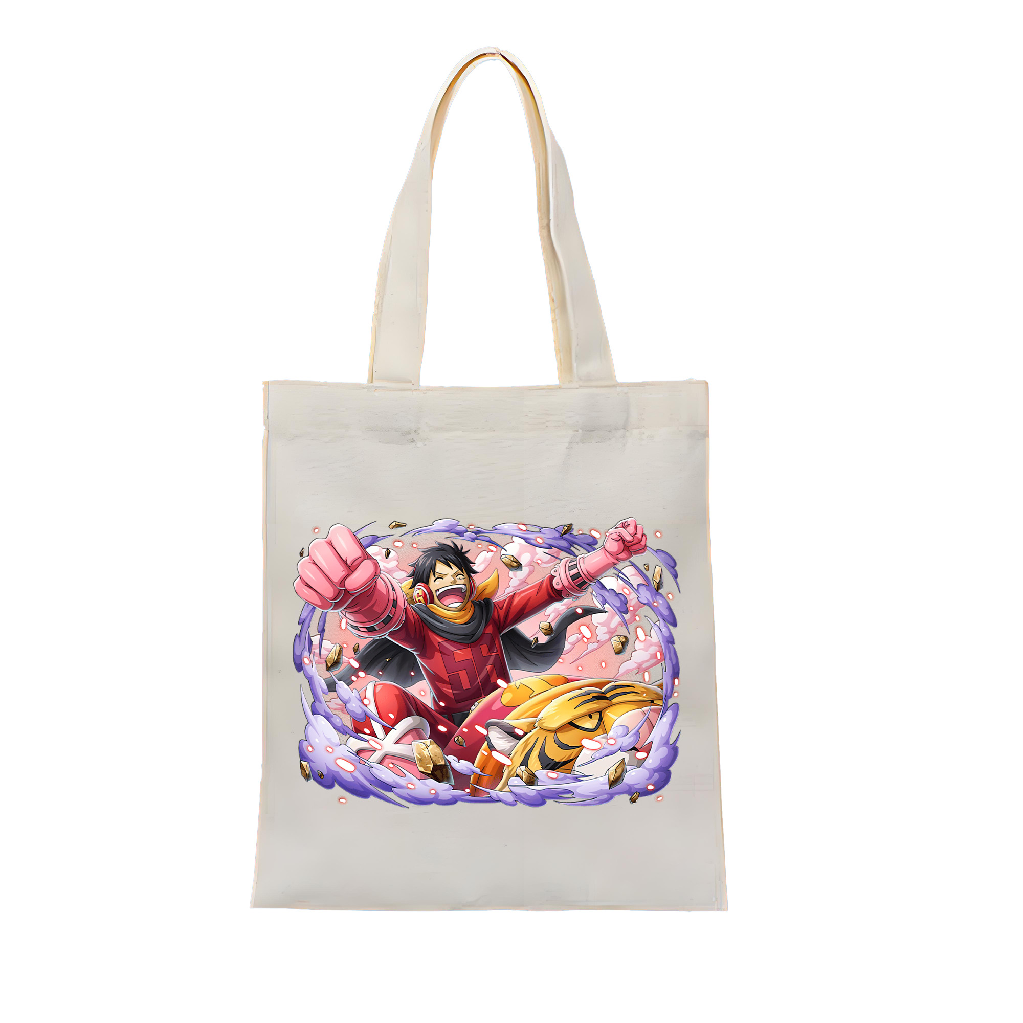 ワンピース モンキー・D・ルフィ ONE PIECE Monkey D. Luffy 縦型キャンバス生地手提げバッグ　トートバッグ