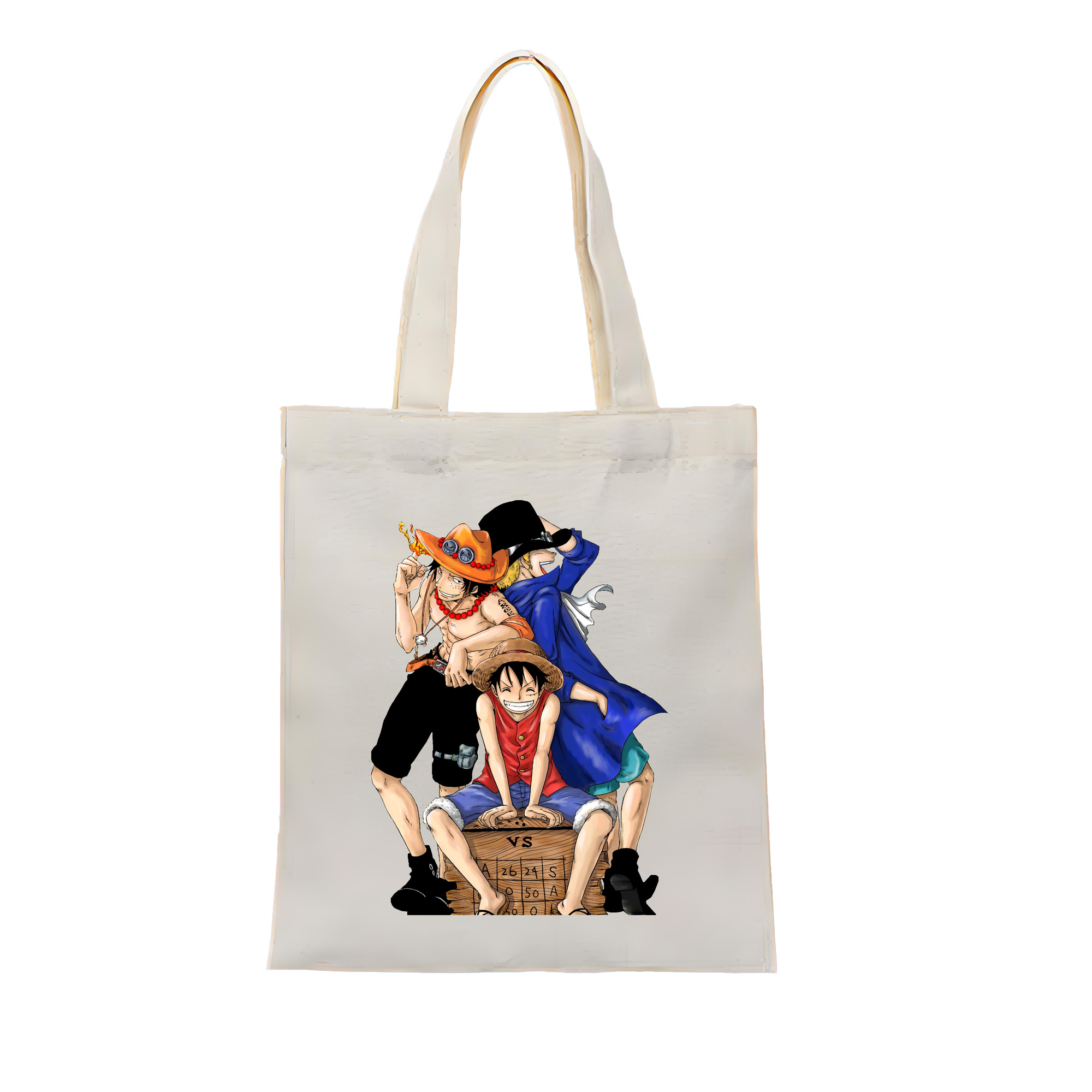 ワンピース モンキー・D・ルフィ ONE PIECE Monkey D. Luffy 縦型キャンバス生地手提げバッグ　トートバッグ