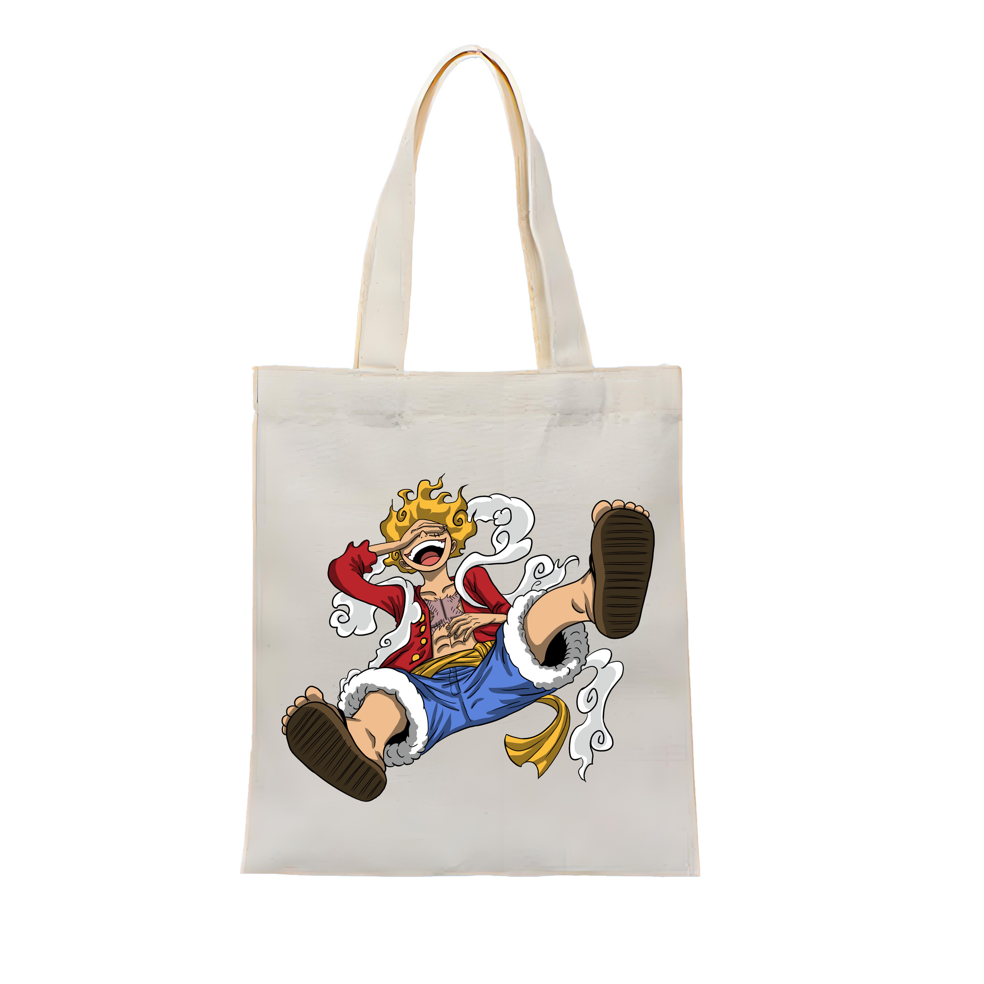 ワンピース モンキー・D・ルフィ ONE PIECE Monkey D. Luffy 縦型キャンバス生地手提げバッグ　トートバッグ