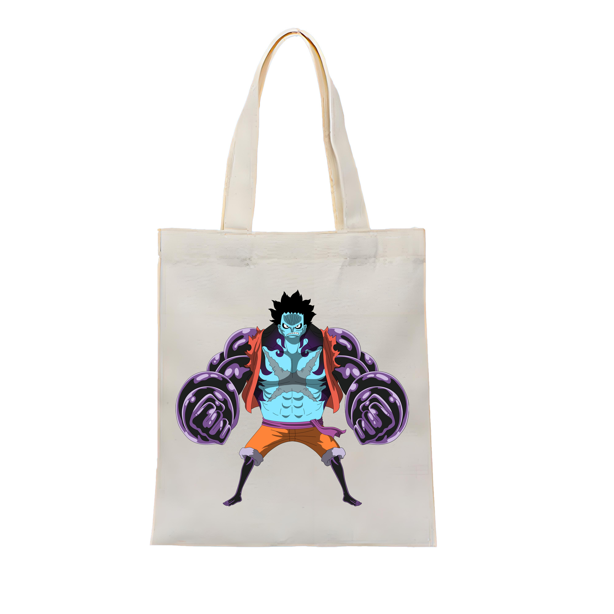 ワンピース モンキー・D・ルフィ ONE PIECE Monkey D. Luffy 縦型キャンバス生地手提げバッグ　トートバッグ