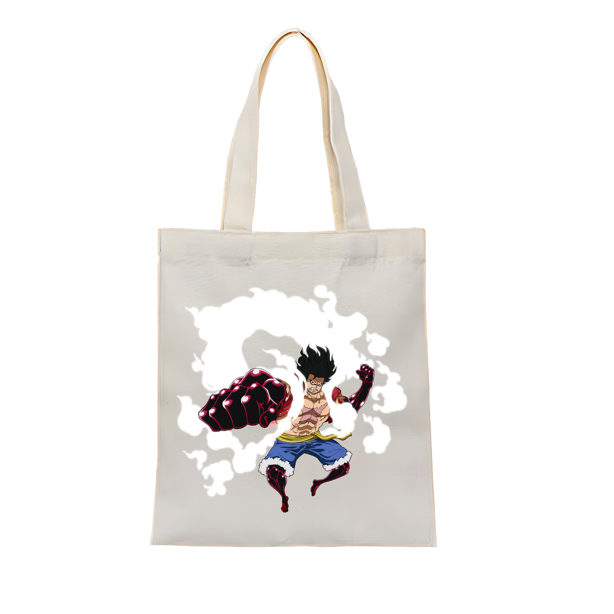 ワンピース モンキー・D・ルフィ ONE PIECE Monkey D. Luffy 縦型キャンバス生地手提げバッグ　トートバッグ