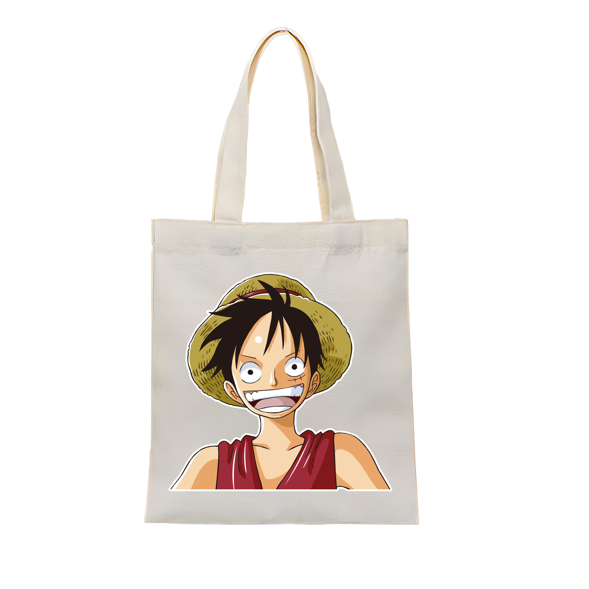 ワンピース モンキー・D・ルフィ ONE PIECE Monkey D. Luffy 縦型キャンバス生地手提げバッグ　トートバッグ