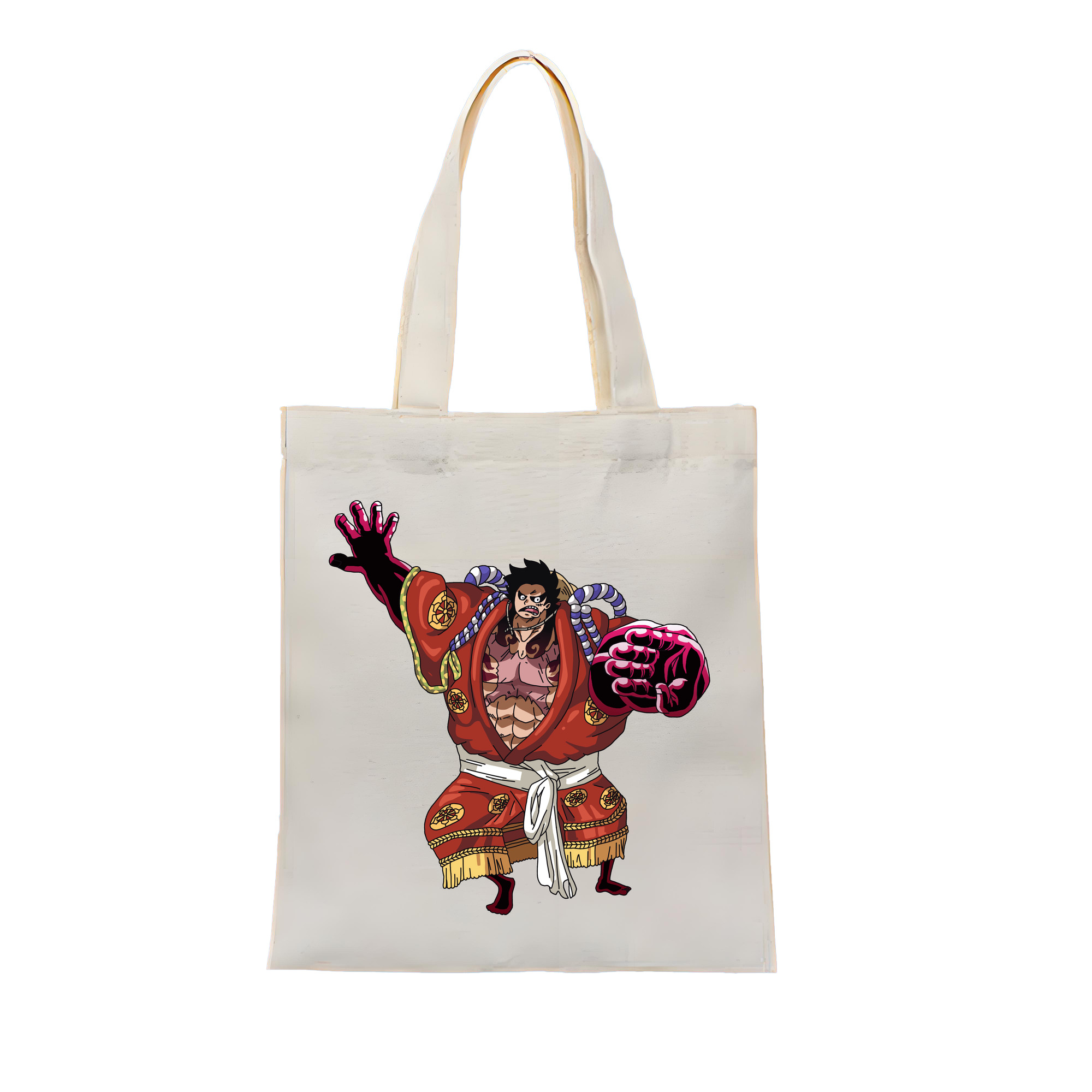 ワンピース モンキー・D・ルフィ ONE PIECE Monkey D. Luffy 縦型キャンバス生地手提げバッグ　トートバッグ